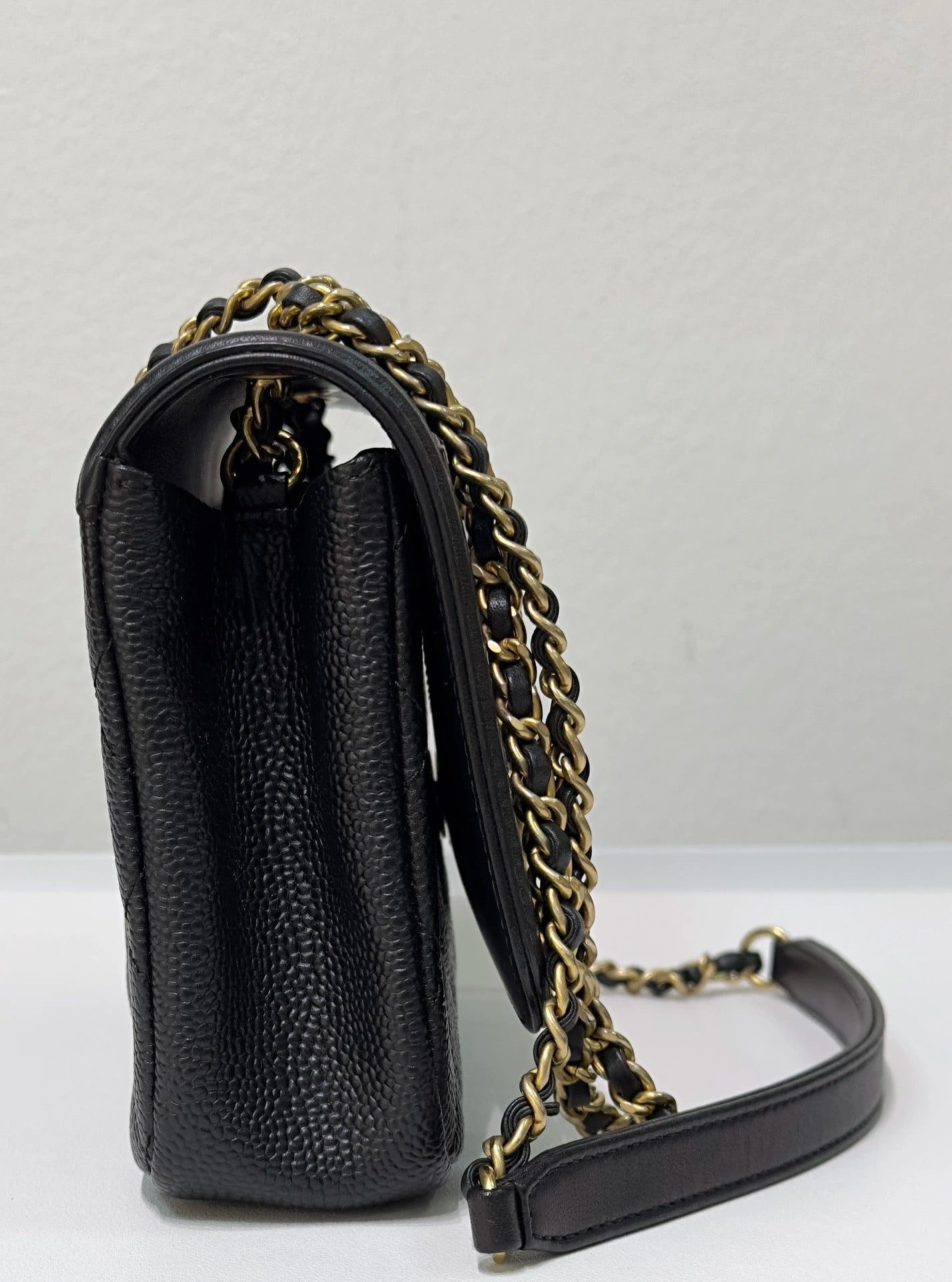 Chanel Caviar Quilted Small CC Filigree Flap Black