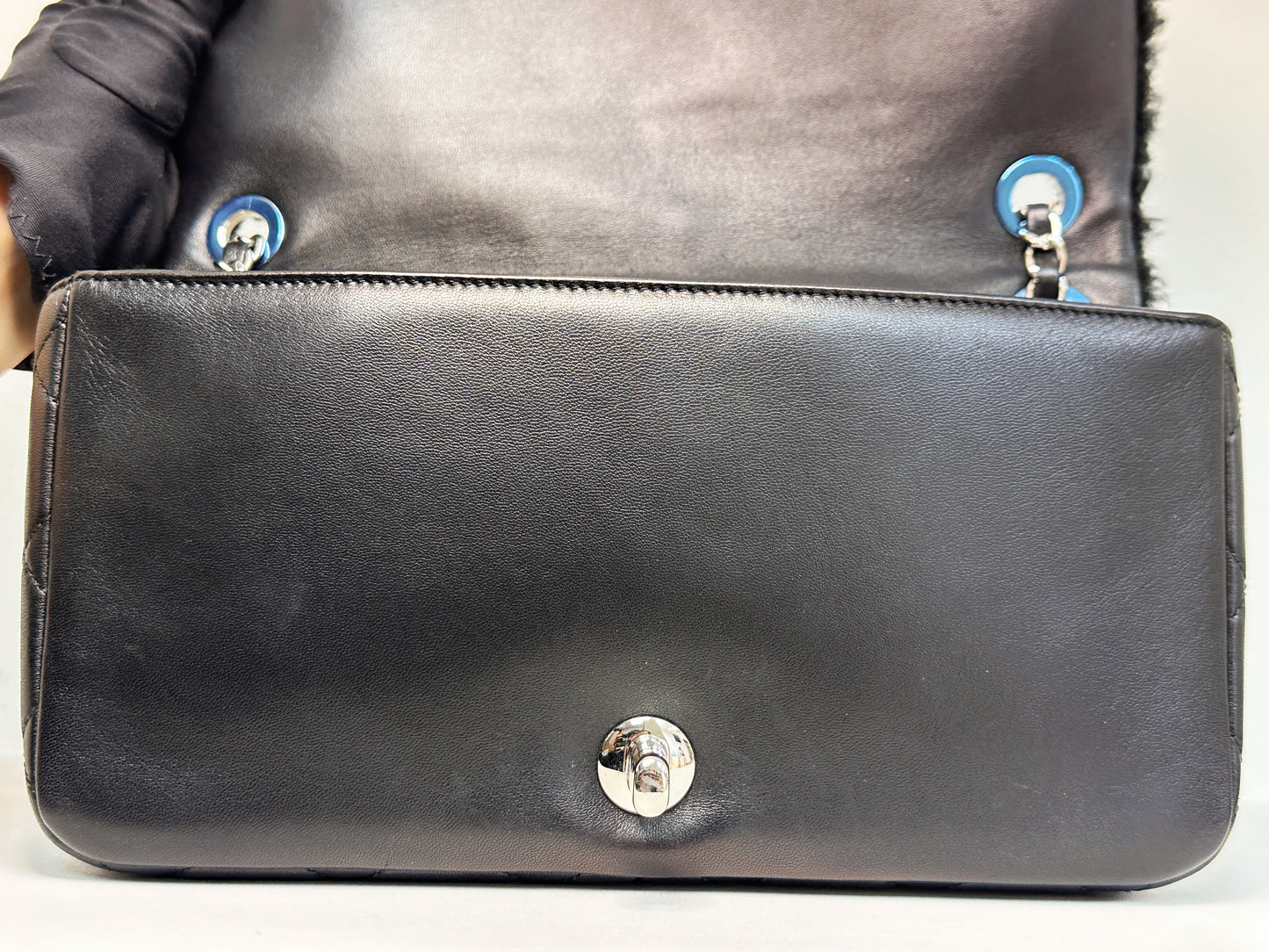 Chanel Medium Classic Flap Pop Art No. 5 Caption Comic Lambskin Black Multicolor Bag 2012 holo card