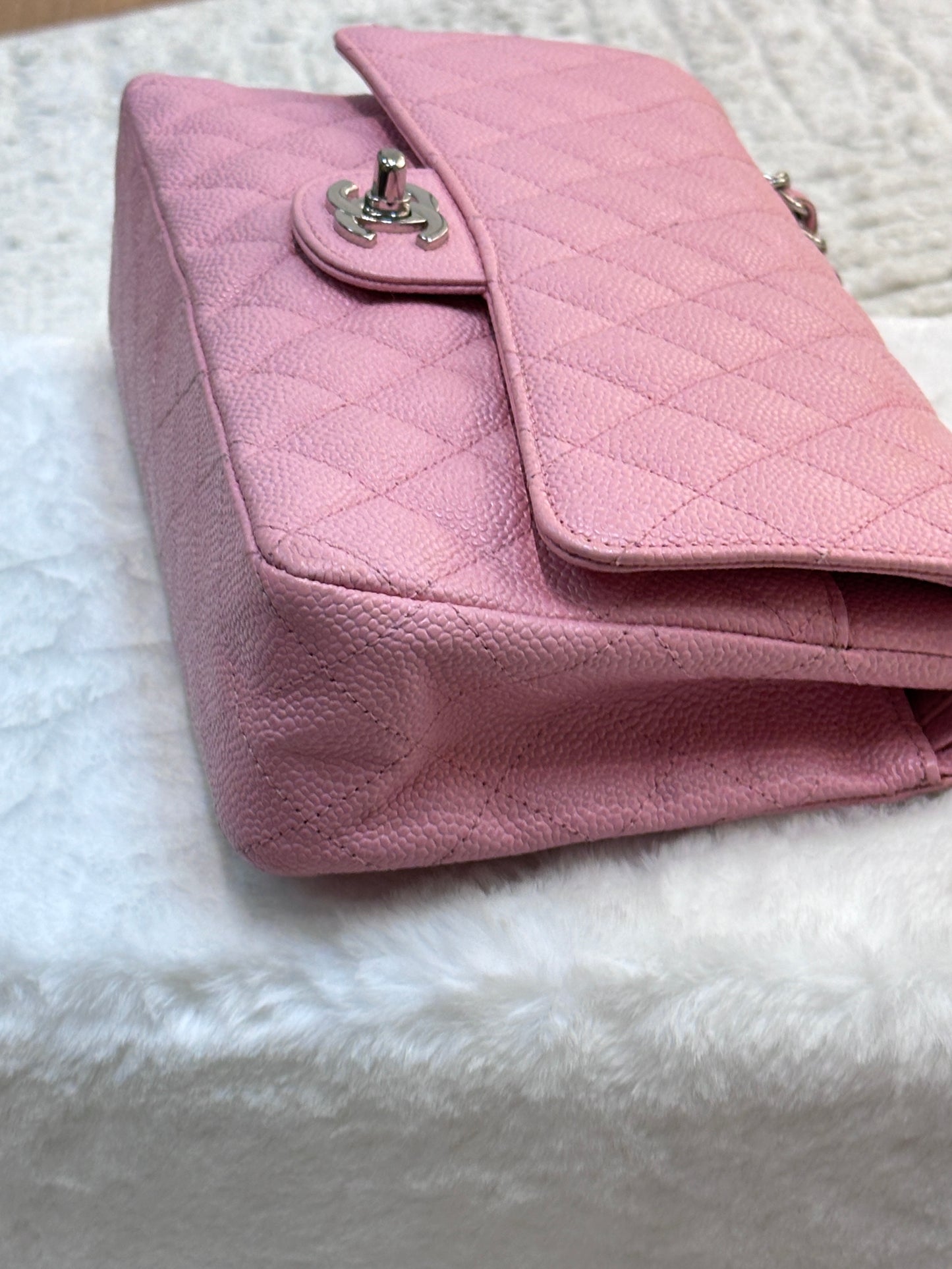 Chanel Medium Caviar Classic Double Flap Pink