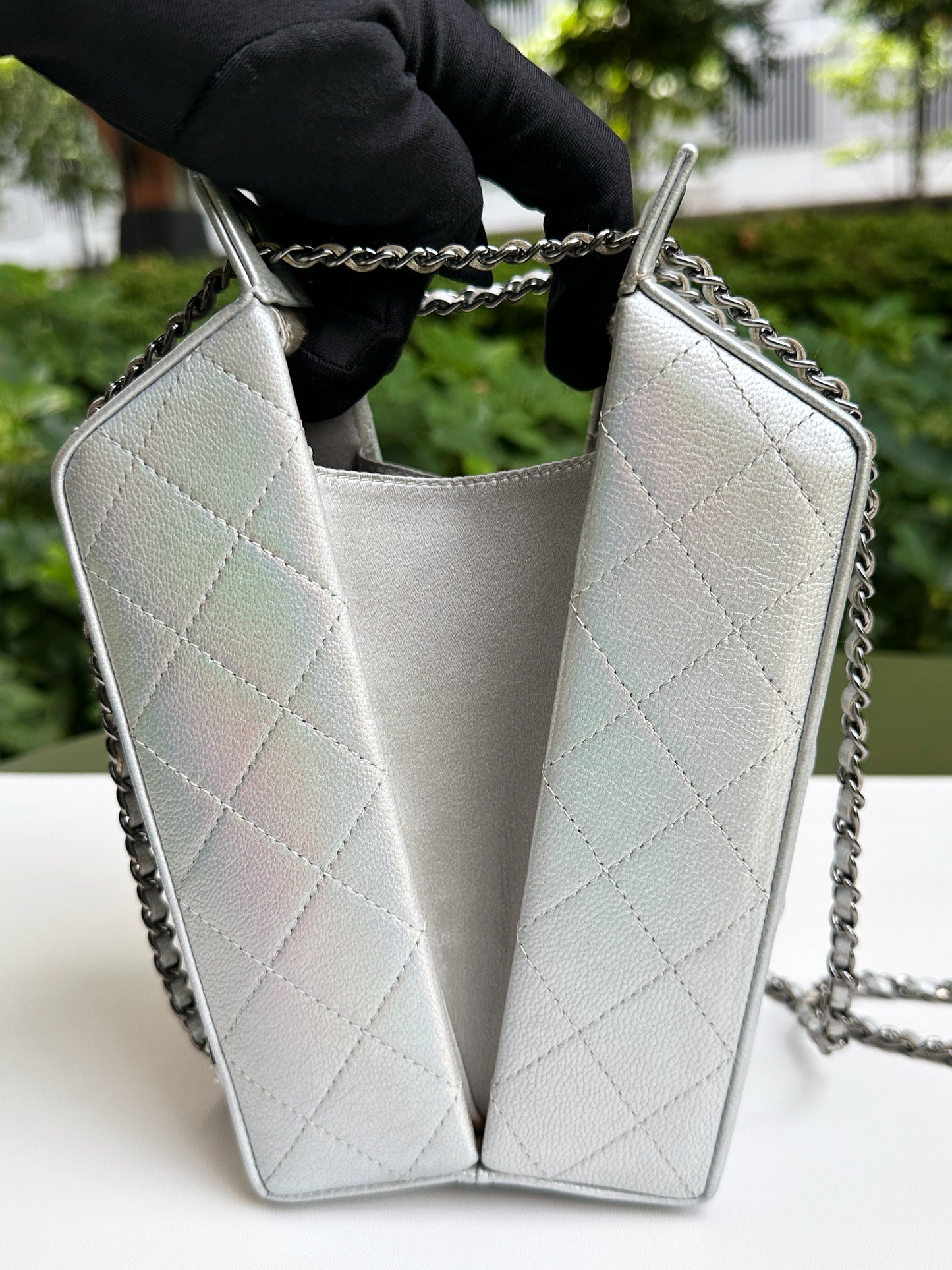 CHANEL RARE LIMITED EDITION LAIT DE COCO MILK CARTON BAG 2033 holo