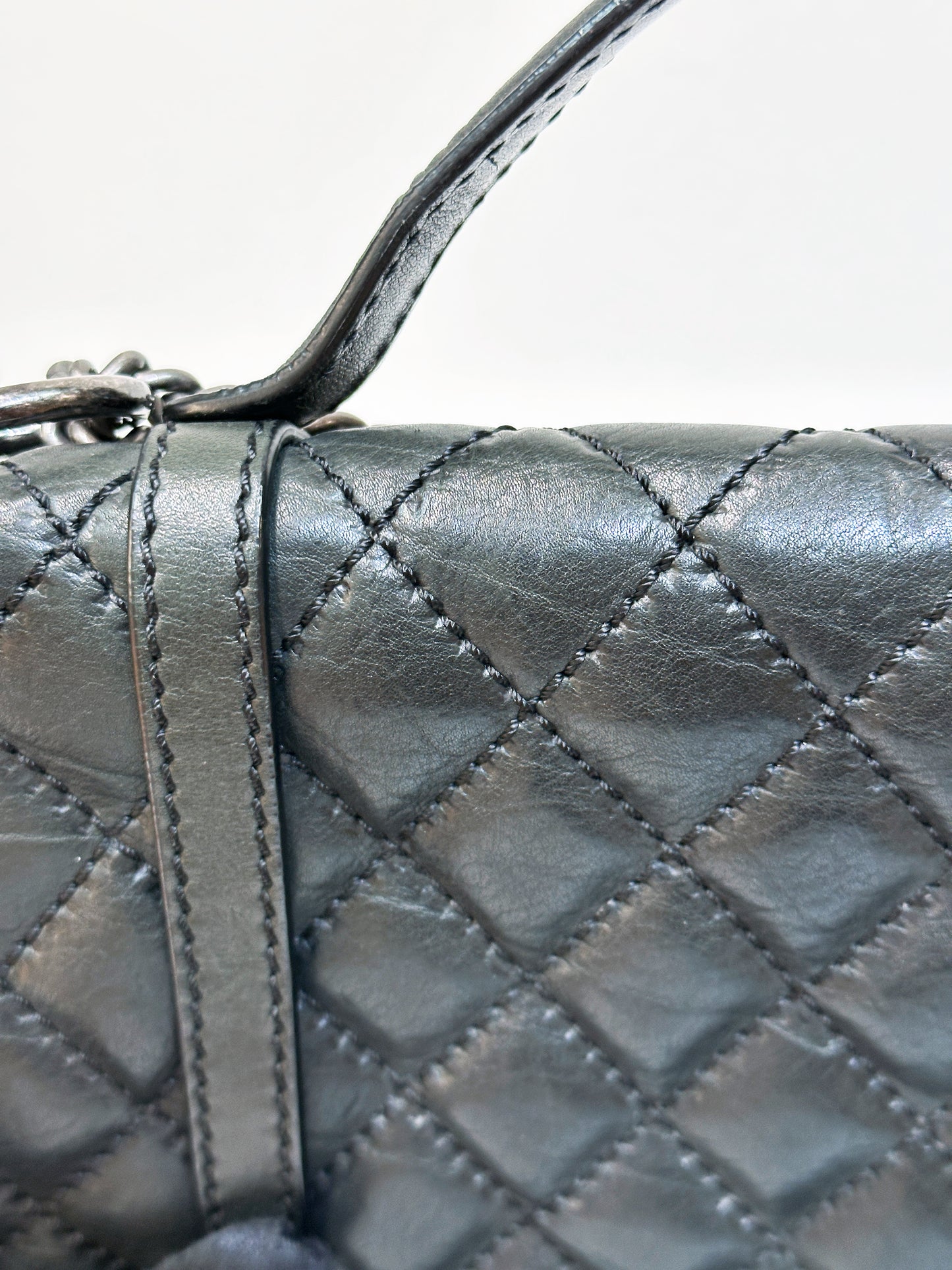 Chanel Paris-Dallas Double Flap Bag Quilted Calfskin and Fur Large