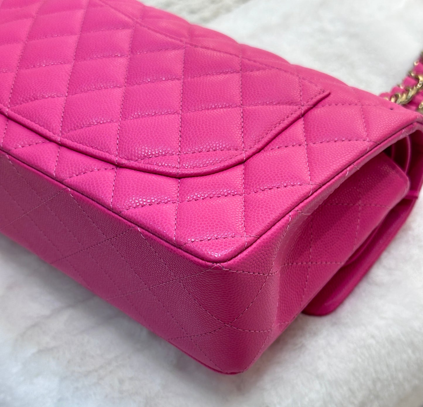 Chanel Classic Quilted Small Double Flap 22K Hot Pink