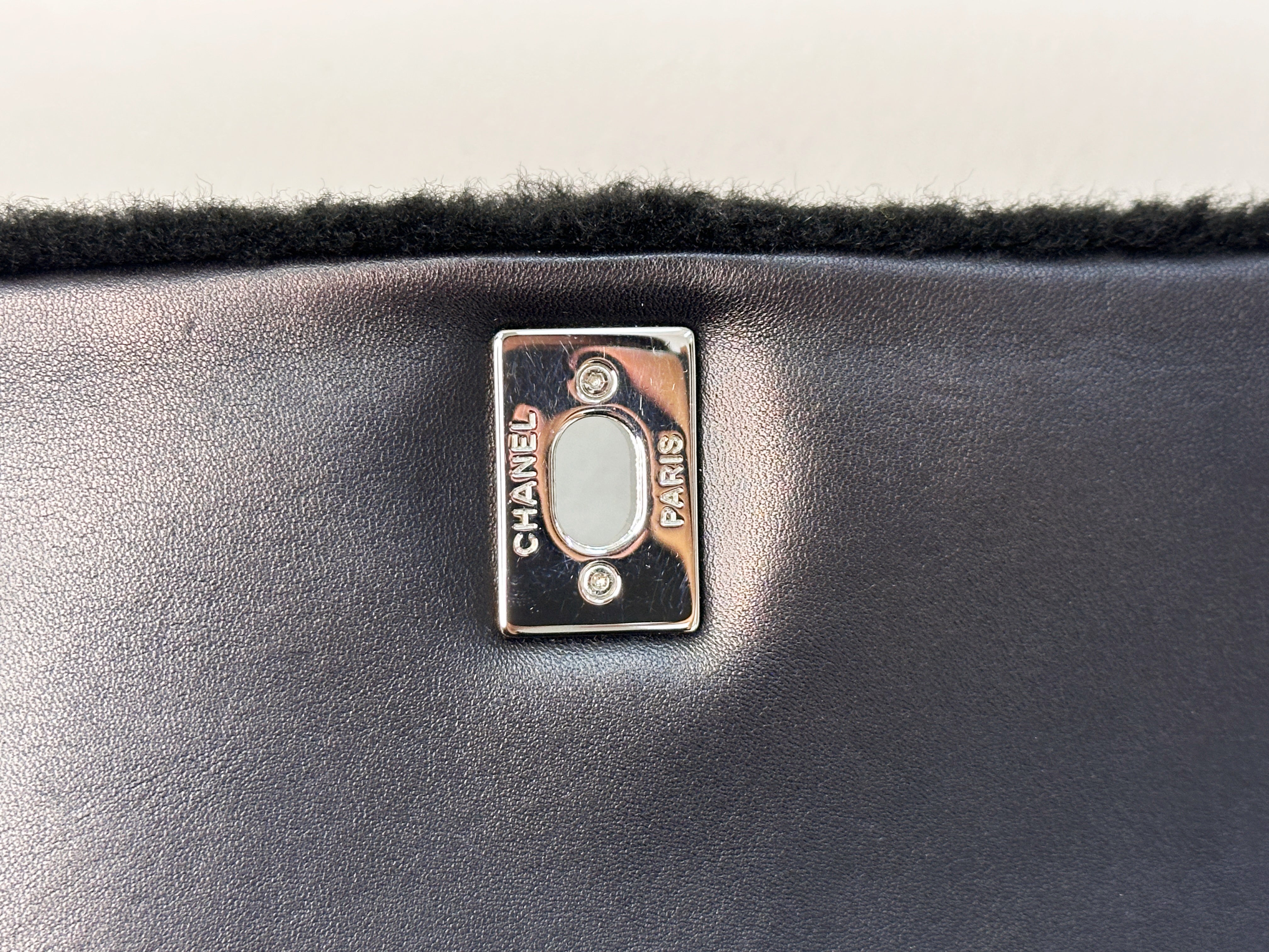 Chanel Medium Classic Flap Pop Art No. 5 Caption Comic Lambskin Black Multicolor Bag 2012 holo card