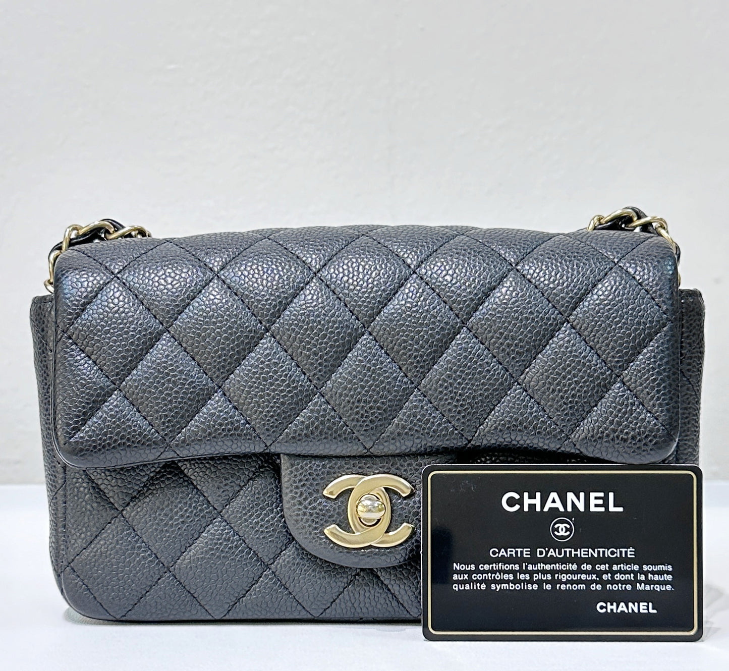 Chanel Classic Mini Rectangular Black Caviar