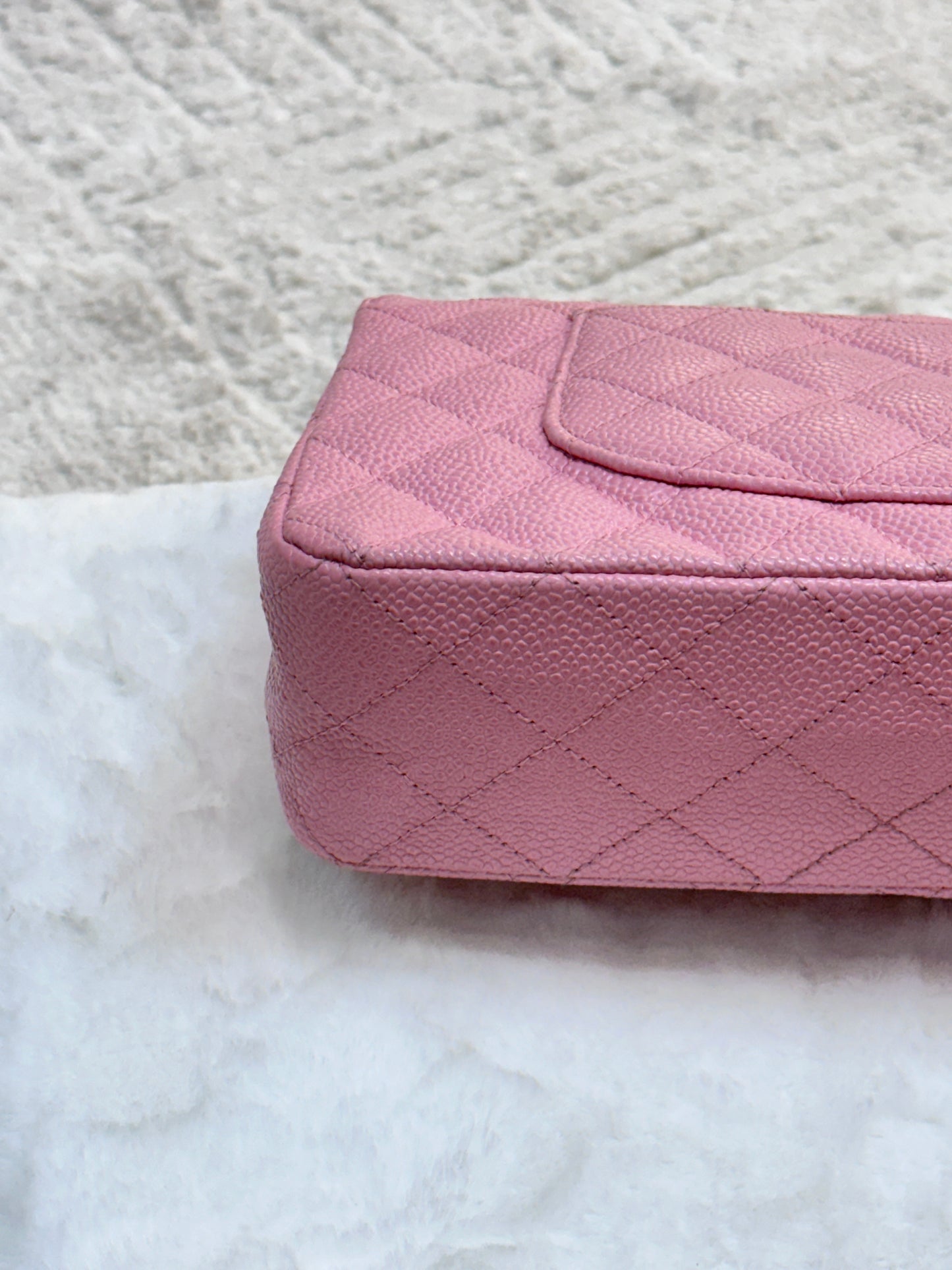 Chanel Medium Caviar Classic Double Flap Pink