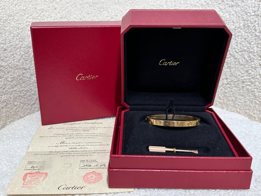Cartier Love Bracelet Classic Model 18K Rose Gold GNWXXX