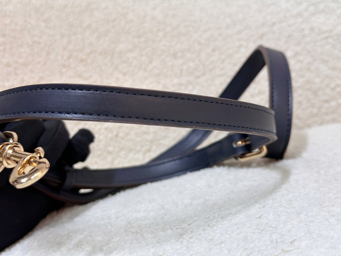 Christian Dior Double Saddle Canvas Navy blue 2001 year