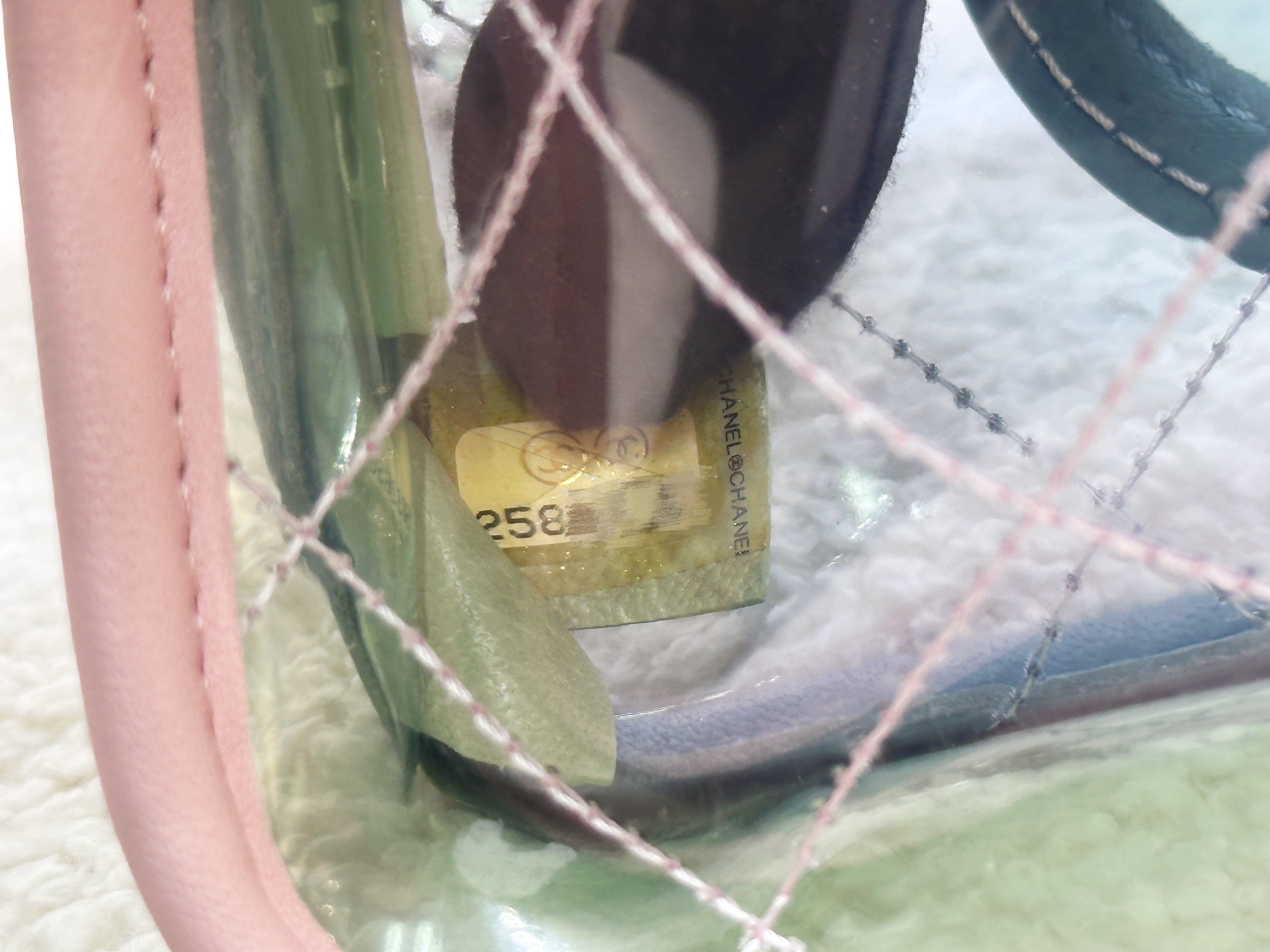 Chanel Coco Splash PVC Mini Flap Bag Blue/Pink/Green 25 holo