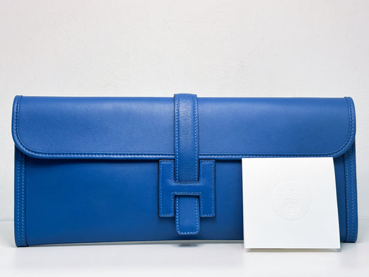 HERMES JIGE 35 BLEU ELECTRIQUE EPSOM