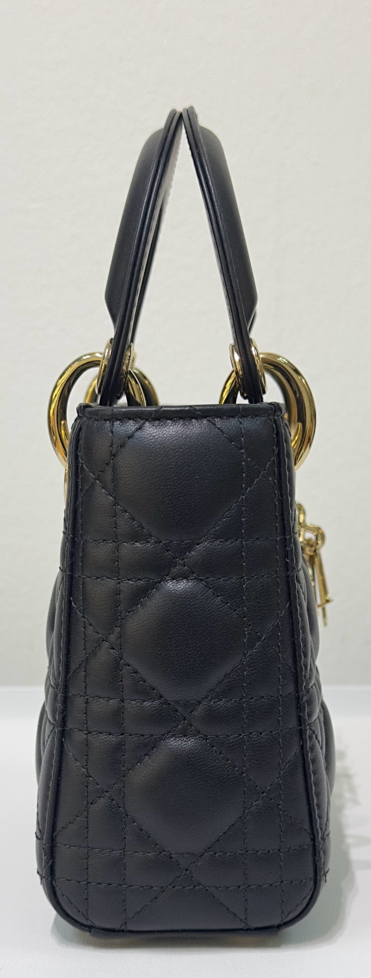 Christian Dior Mini Lambskin Cannage Lady Dior Black