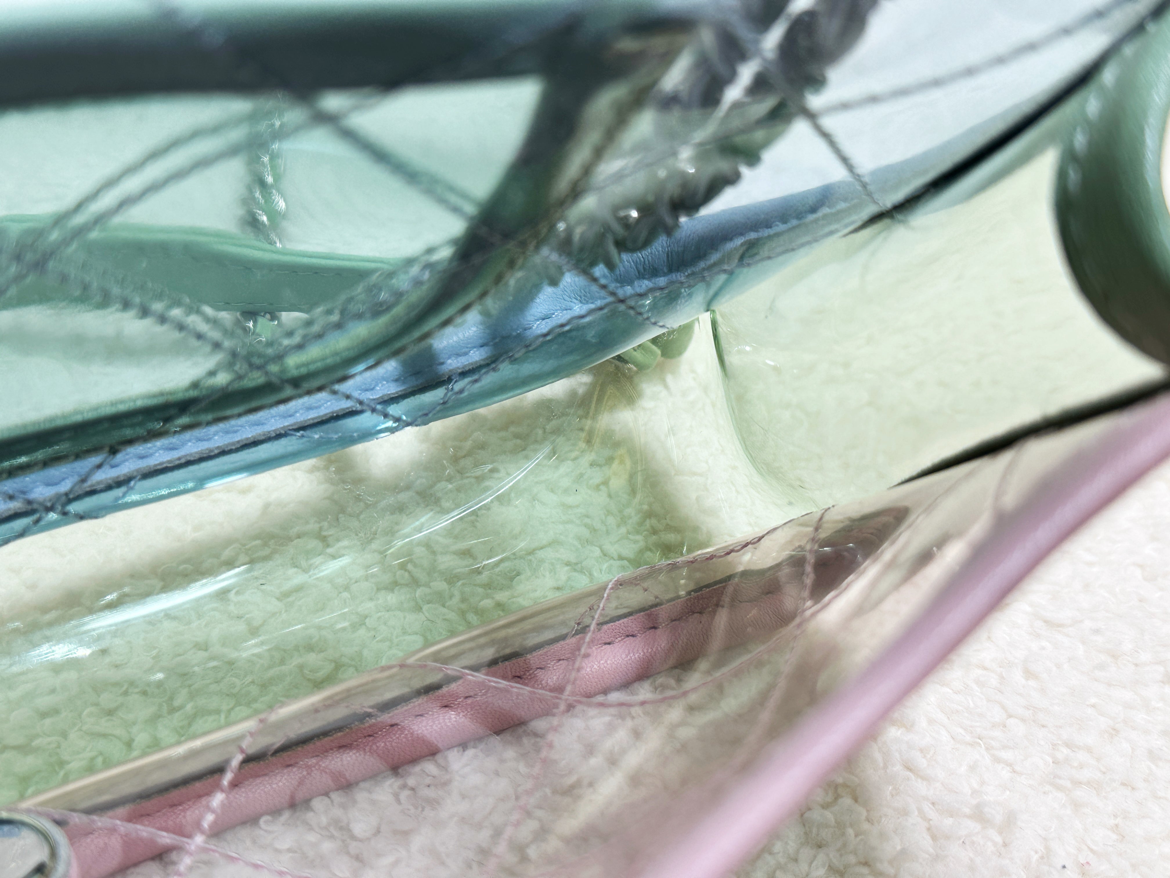 Chanel Coco Splash PVC Mini Flap Bag Blue/Pink/Green 25 holo