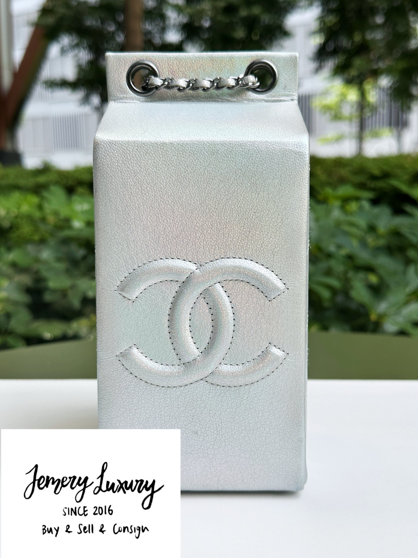 CHANEL RARE LIMITED EDITION LAIT DE COCO MILK CARTON BAG 2033 holo