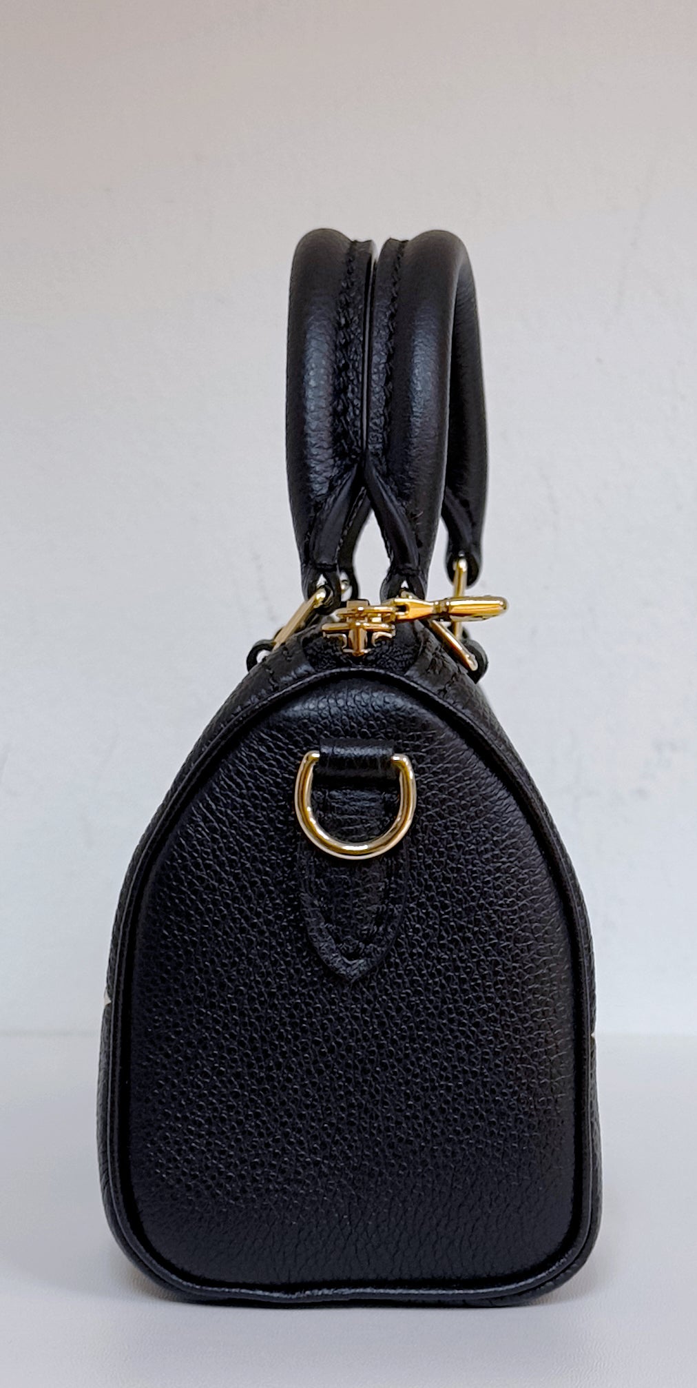 Louis Vuitton Speedy Bandouliere Nano Black Top Handle Bag in Monogram Empreinte Leather GHW