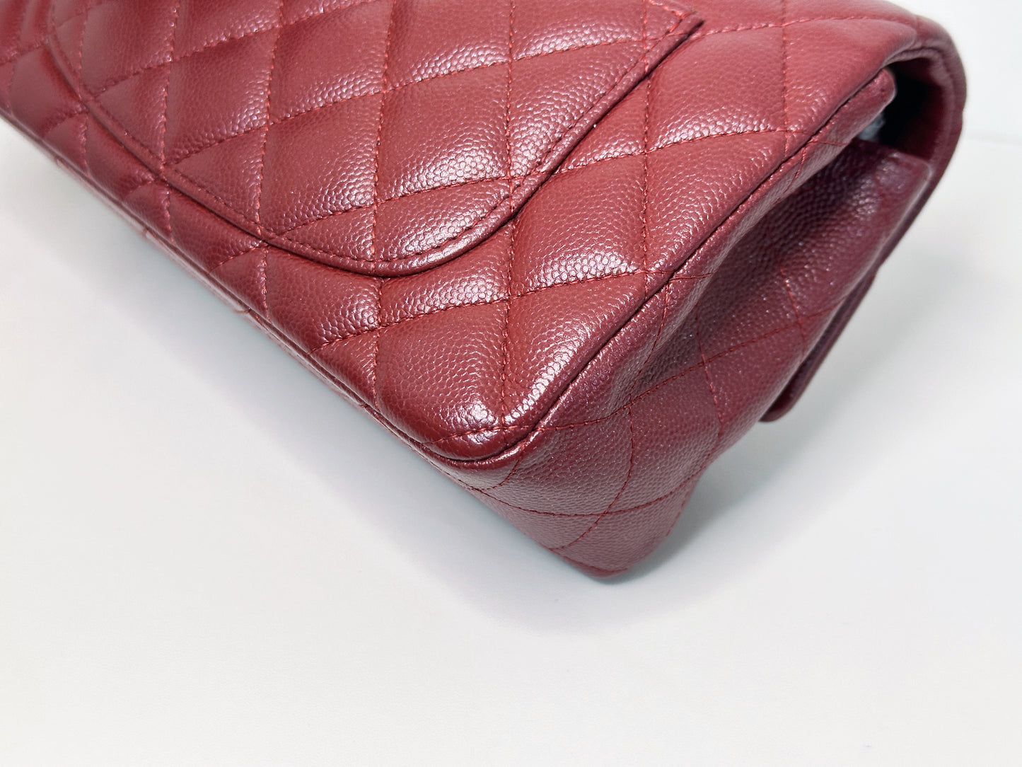 Chanel 18C Timeless Classic Mini Rectangular Flap Iridescent 2512 holo card