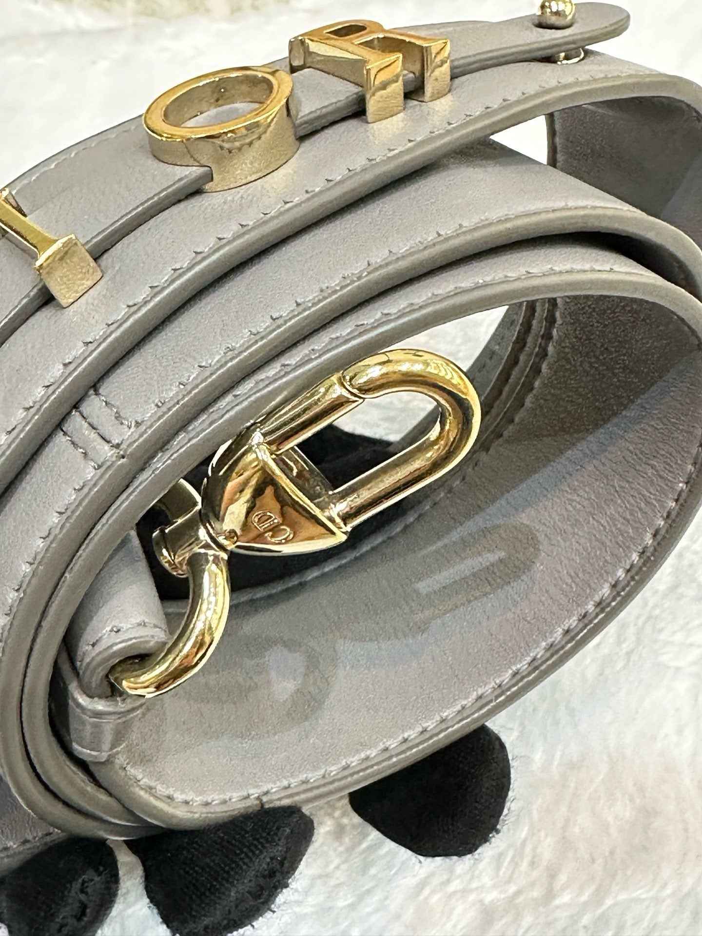 Dior Small Lady Dior My ABCDior Cannage Lambskin Gray 2019year