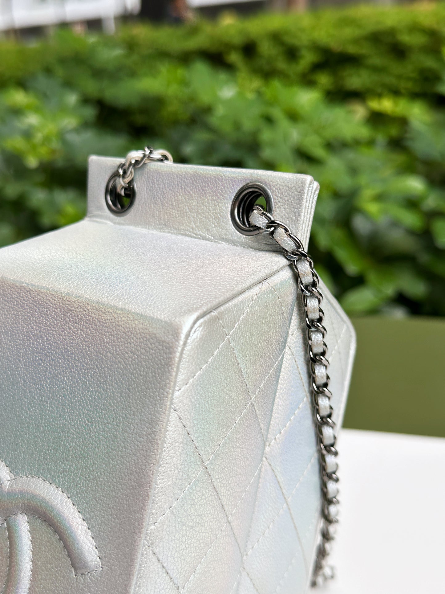 CHANEL RARE LIMITED EDITION LAIT DE COCO MILK CARTON BAG 2033 holo