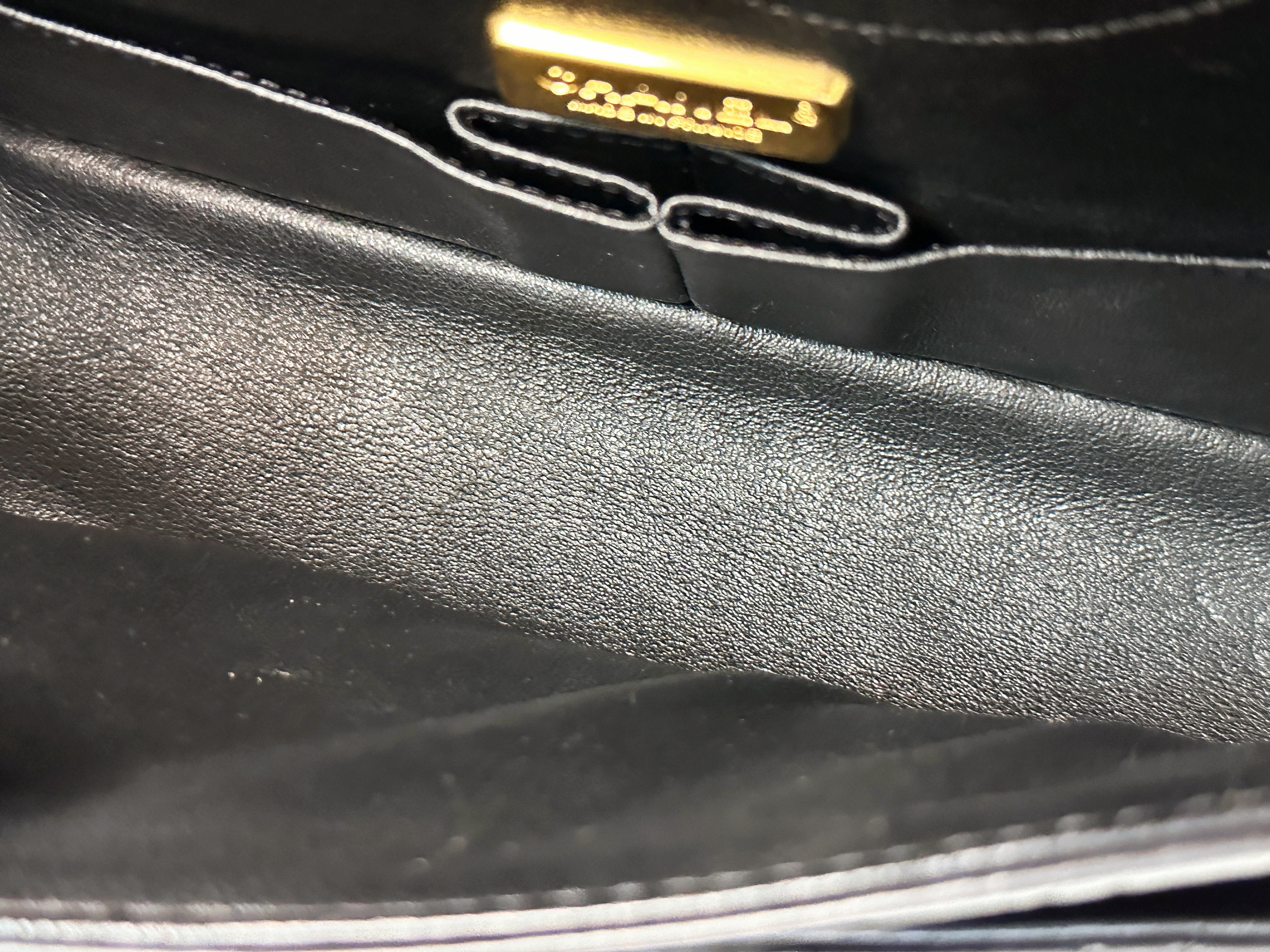 Chanel Small 2.55 Reissue Aged Calfskin Lucky Charms 225 Flap Black GHW