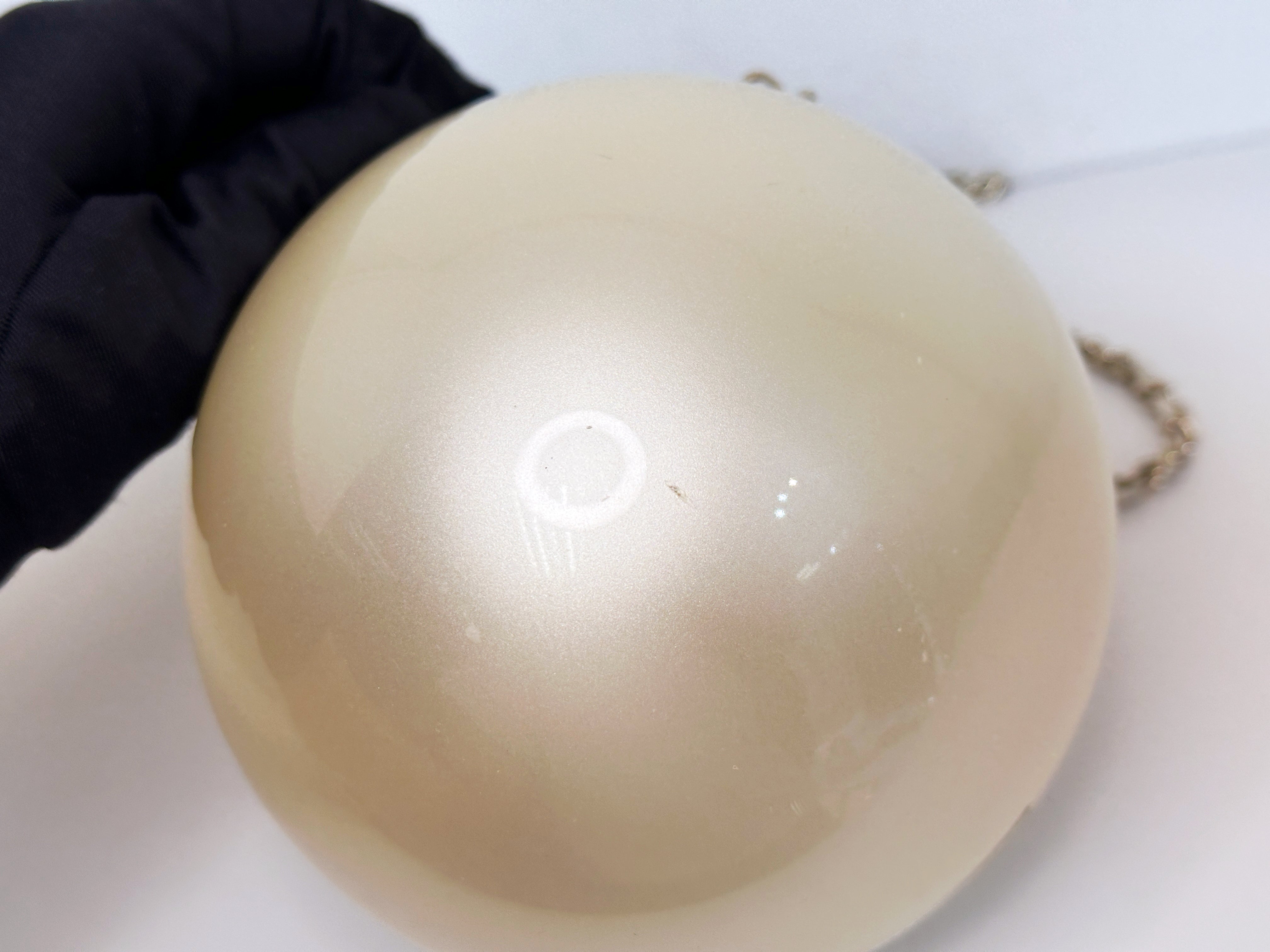 Chanel 15C Round Pearl Plexiglass Minaudiere