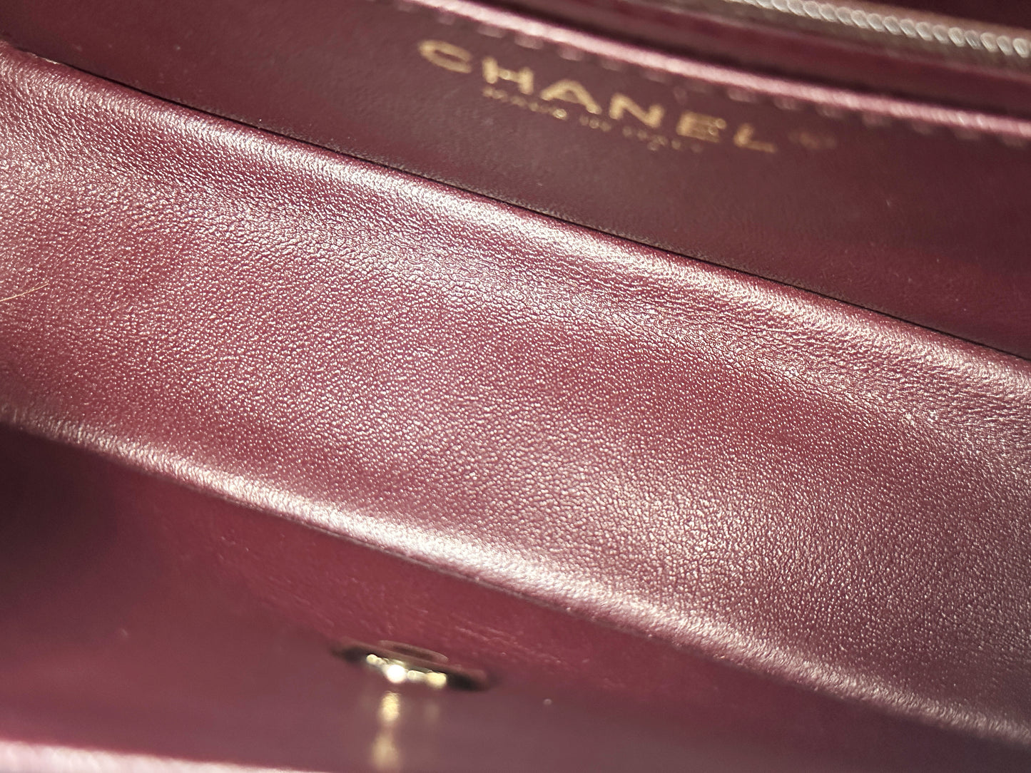Chanel Mini Rectangular Classic Flap Black Bag 17B LGHW 2456 holo card
