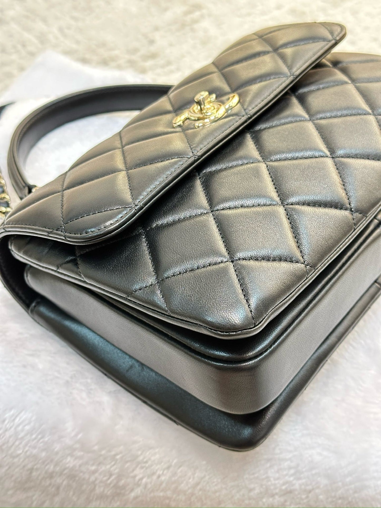 Chanel Small Trendy Flap Bag Black LGHW