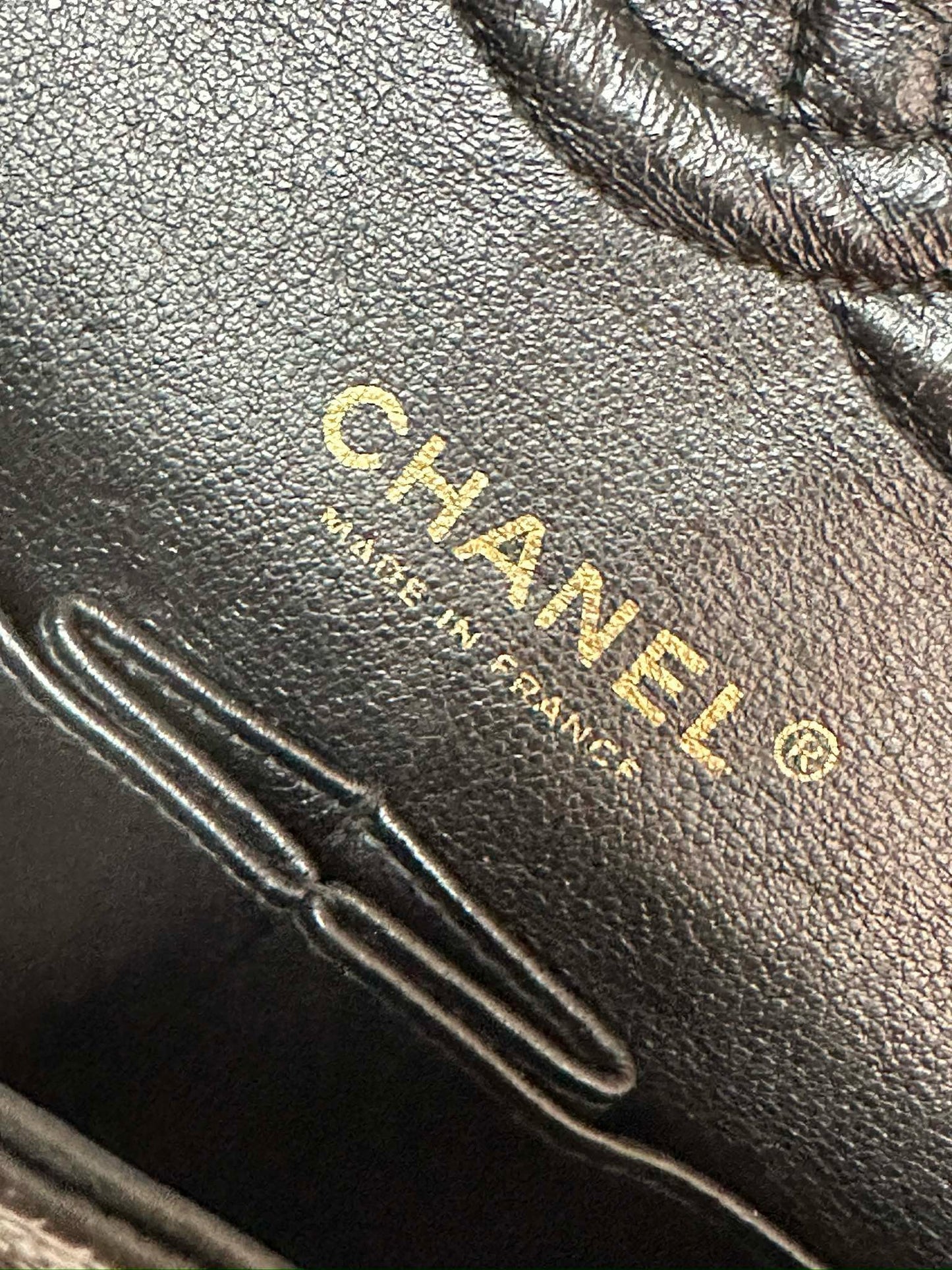 CHANEL Classic Double Flap Medium Shoulder Bag Black Caviar 24k