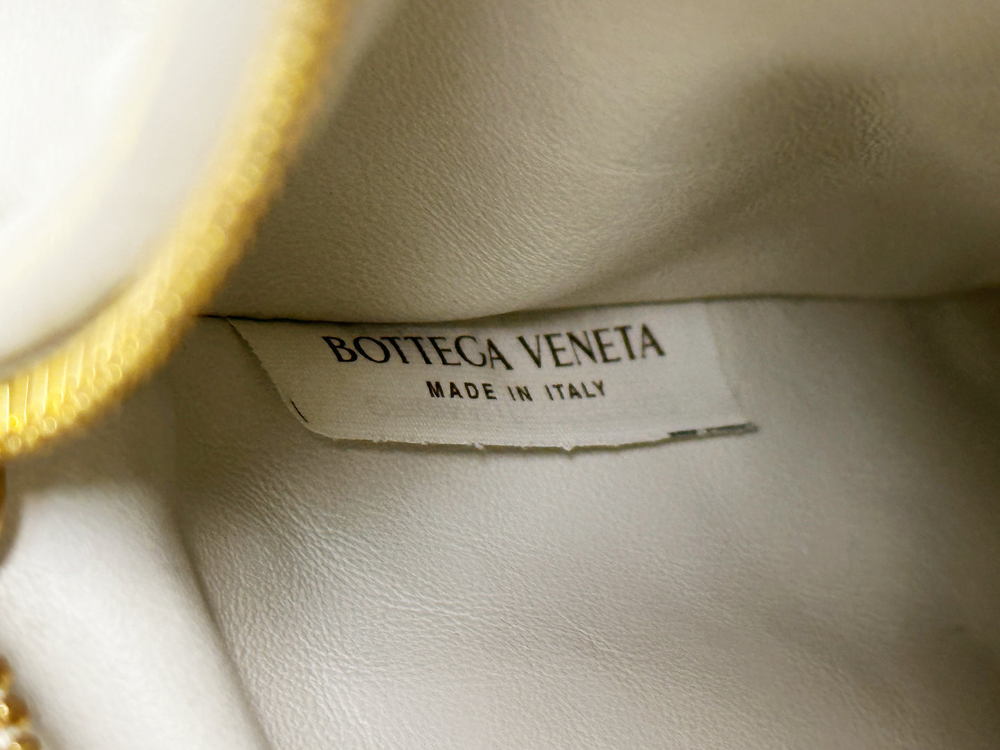 Bottega Veneta White Intrecciato Leather Mini Jodie Bag
