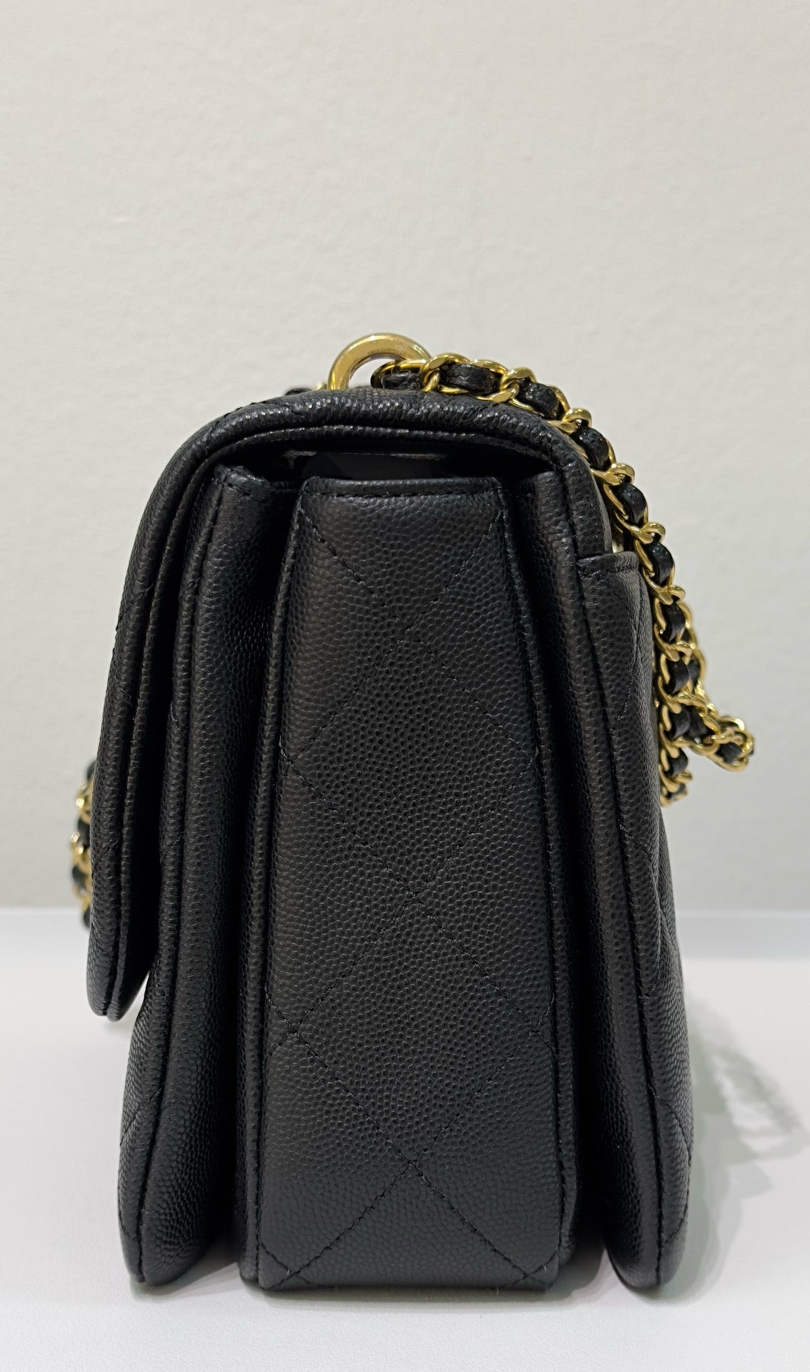 Chanel Caviar Quilted Coco First Flap Black 22K