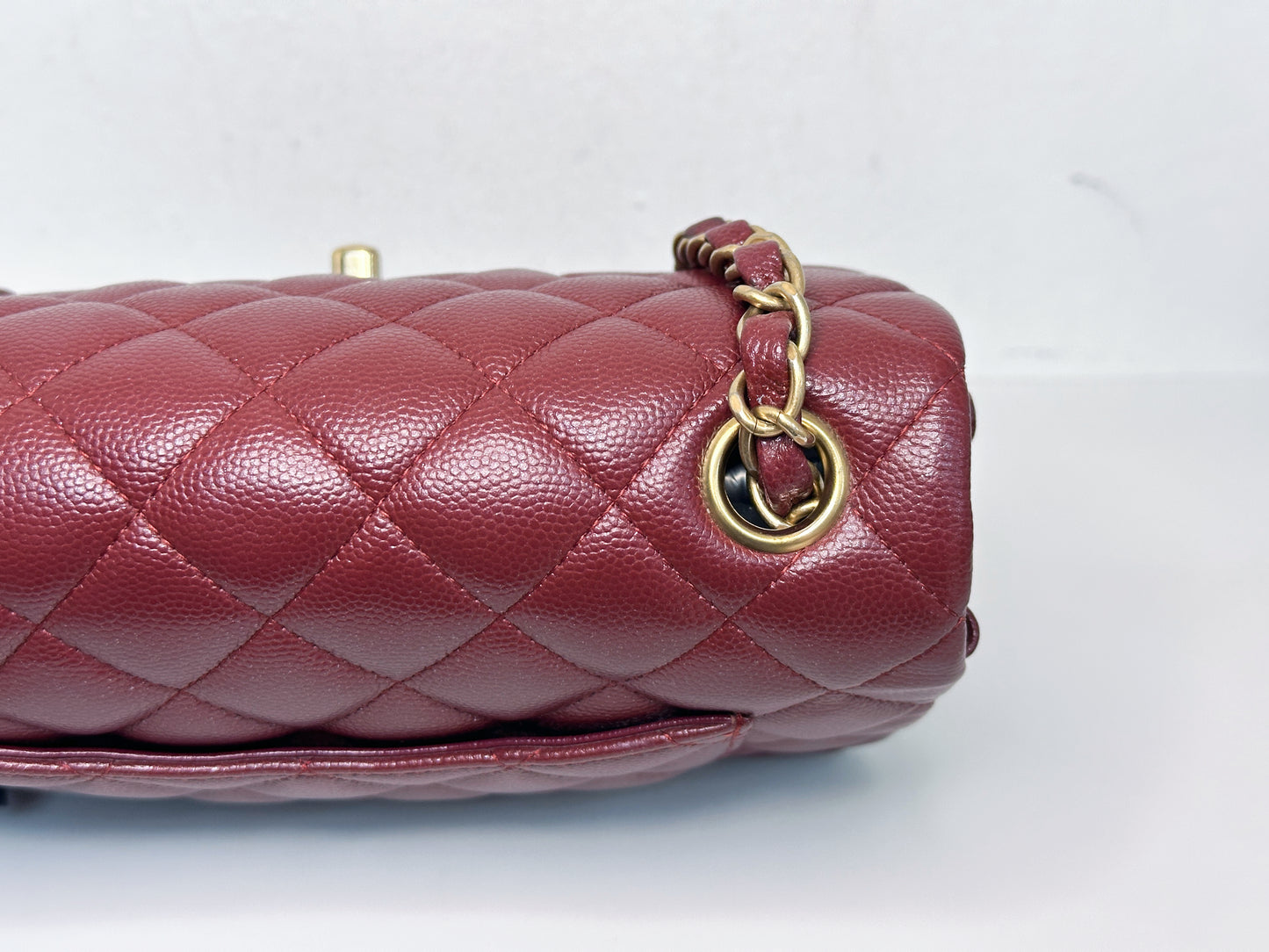 Chanel 18C Timeless Classic Mini Rectangular Flap Iridescent 2512 holo card