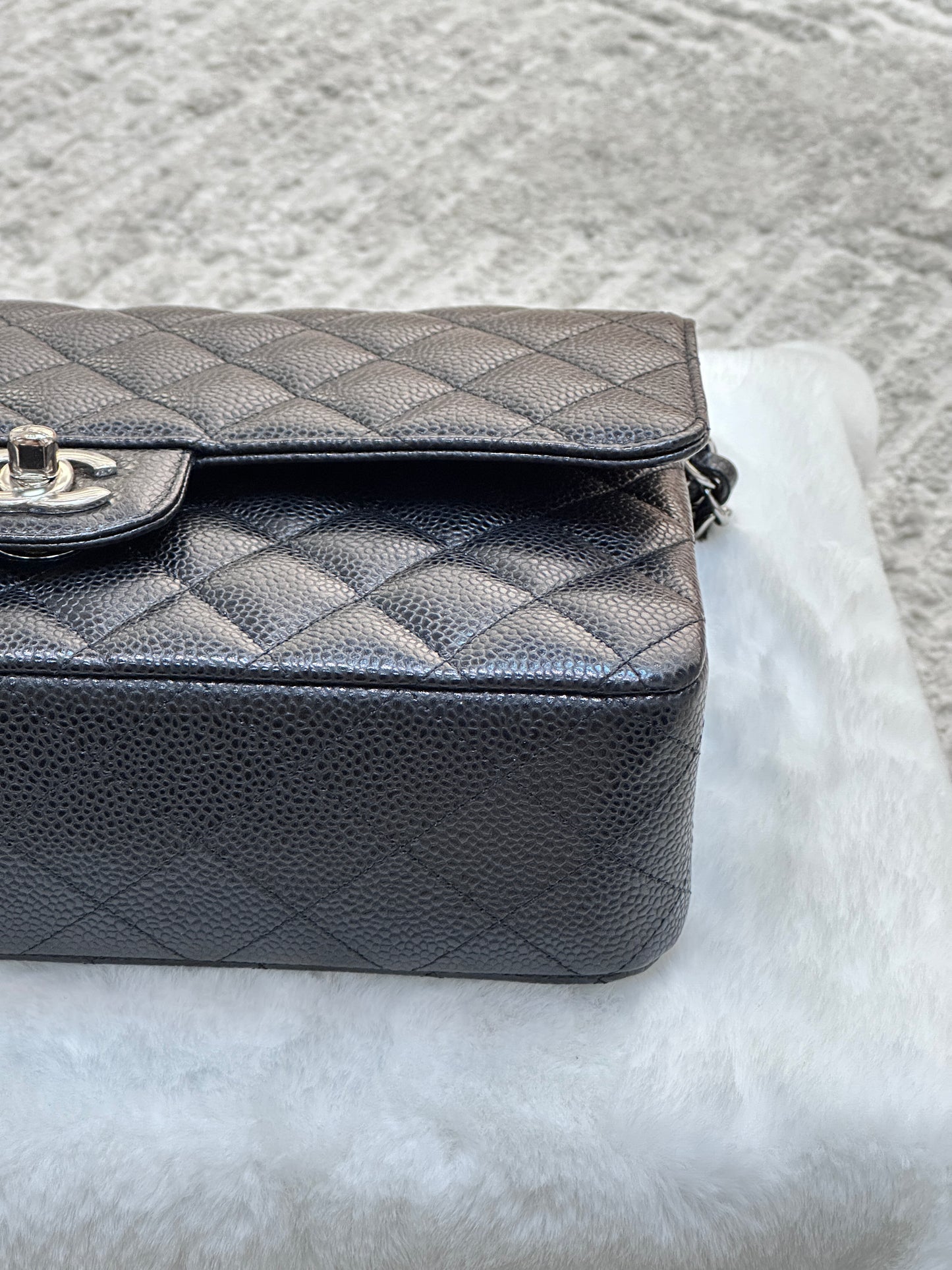 Chanel Medium Classic Flap Bag Caviar Black SHW