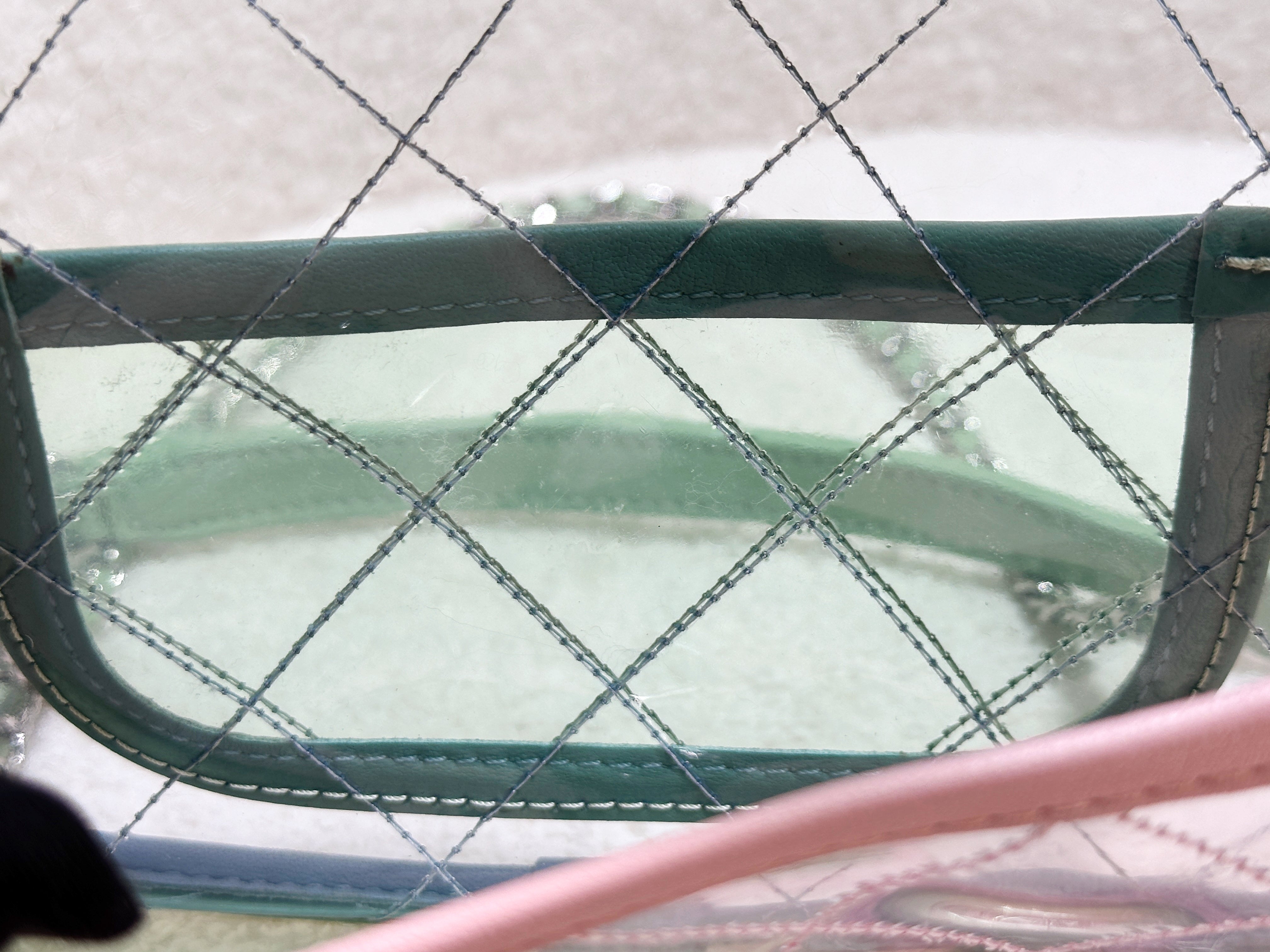 Chanel Coco Splash PVC Mini Flap Bag Blue/Pink/Green 25 holo