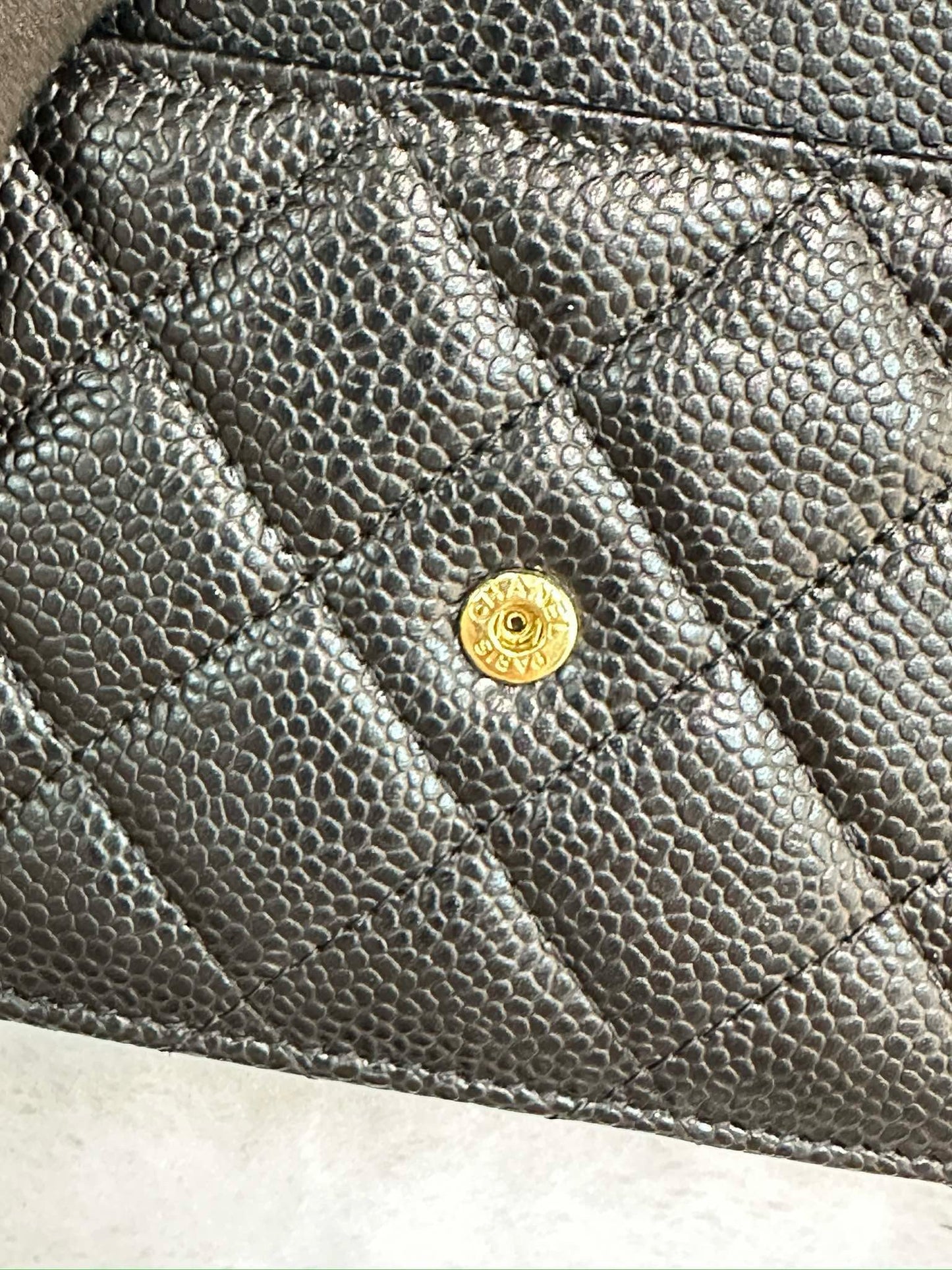 Chanel Classic Wallet on Chain Caviar Black GHW 24 Holo