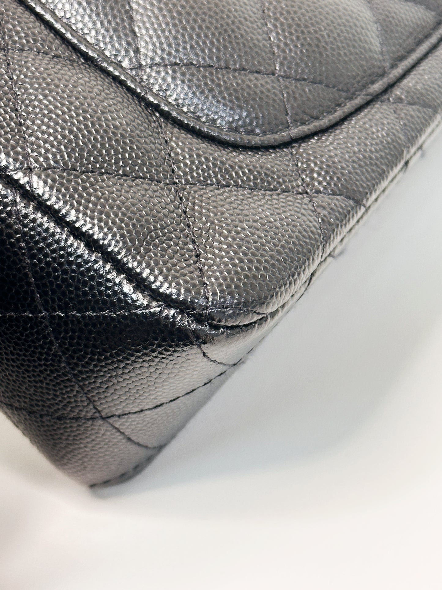 Chanel Mini Rectangular Classic Flap Black Bag 17B LGHW 2456 holo card