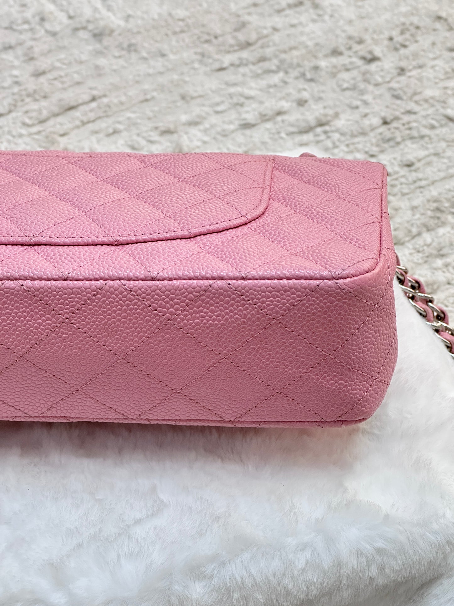 Chanel Medium Caviar Classic Double Flap Pink