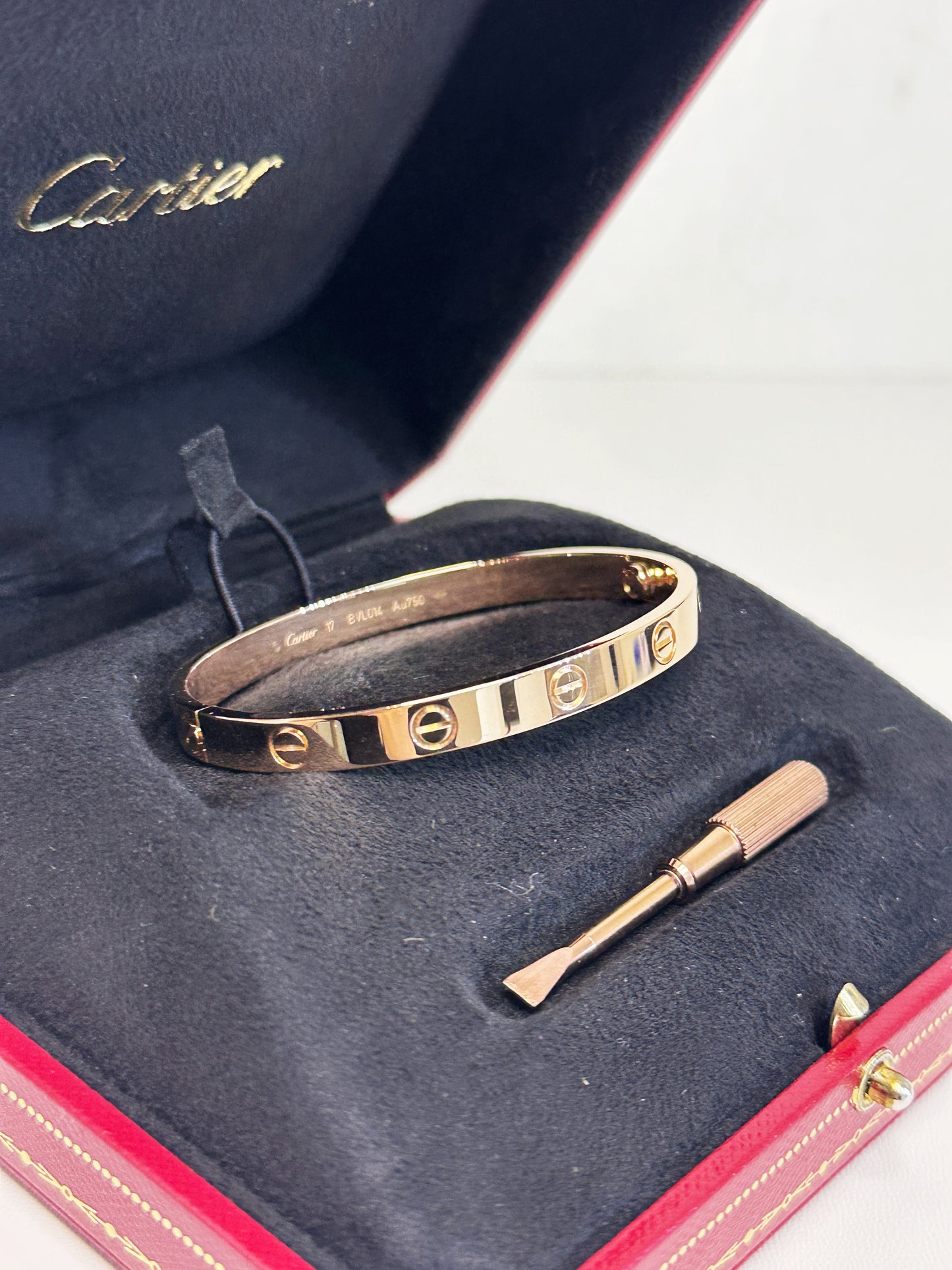 Cartier Love Bracelet Classic Model 18K Rose Gold BVLXXX
