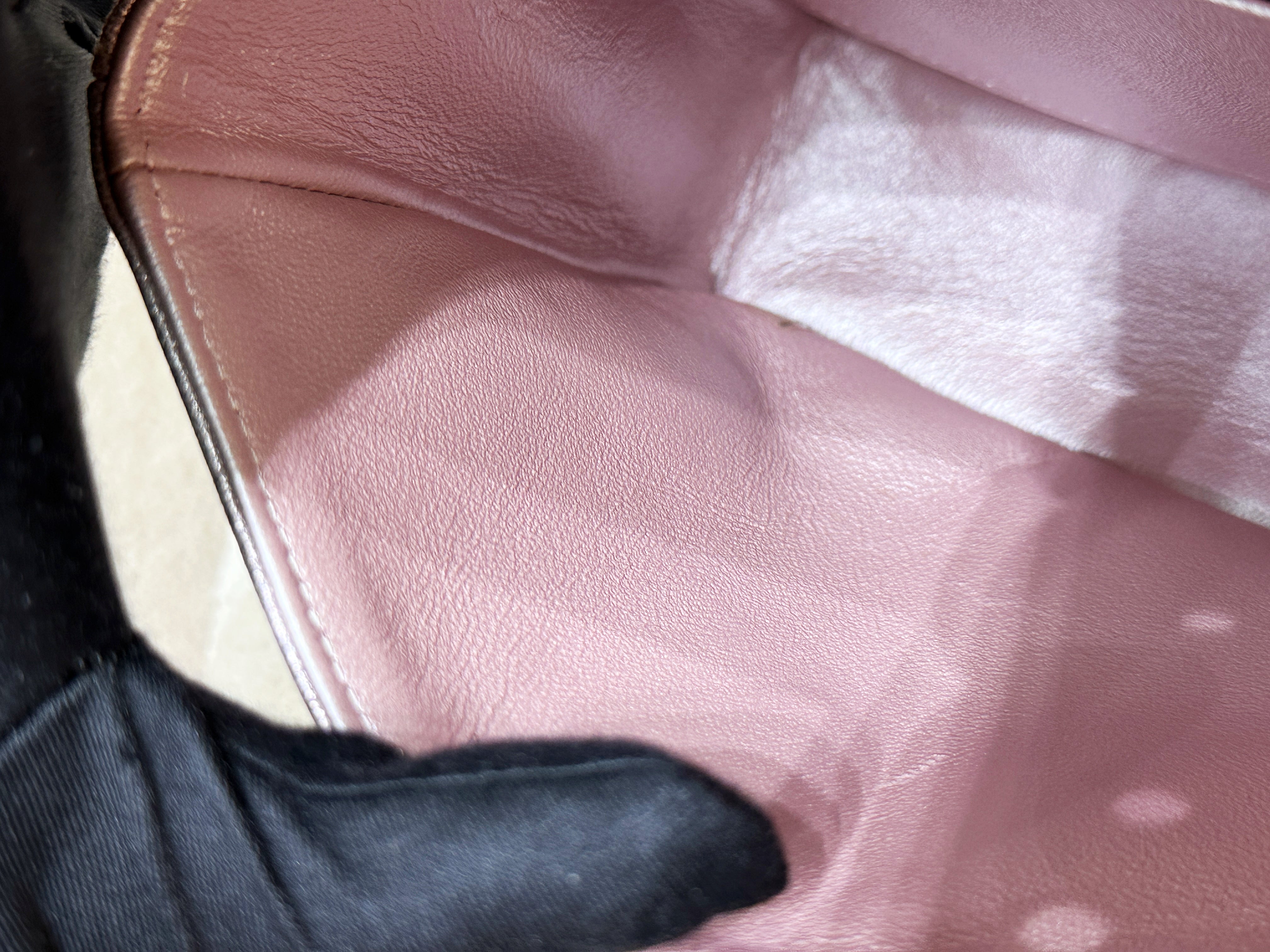 Chanel Classic Quilted Medium Double Flap Iridescent Pink (Calfskin)LGHW 1998 holo card