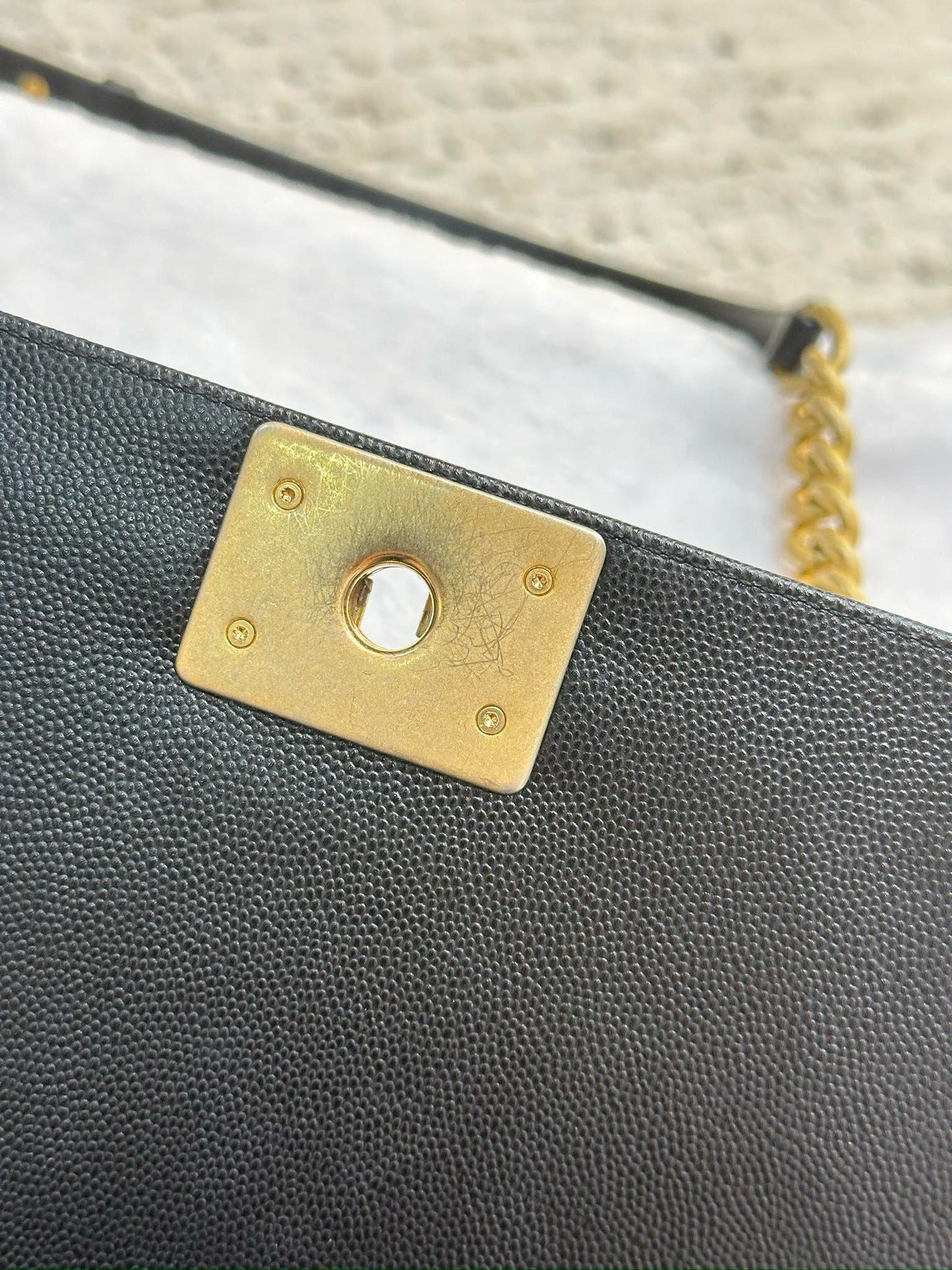 Chanel Medium Caviar LeBoy Bag Black GHW