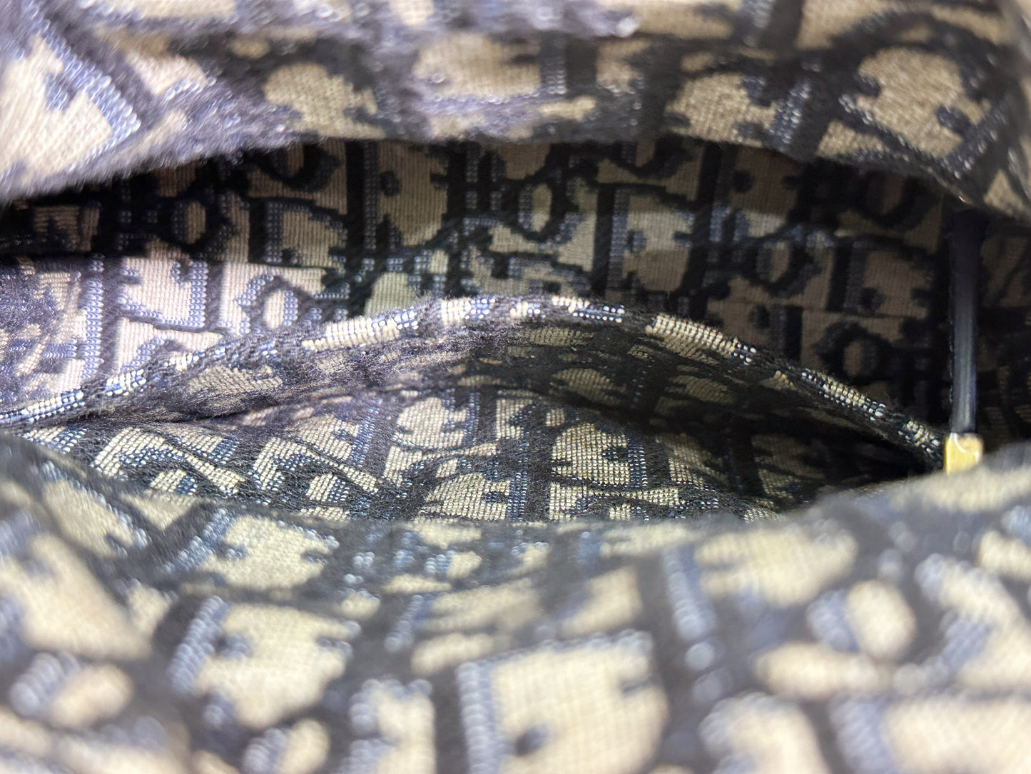 Christian Dior Bicolor Wicker Jacquard Mini Lady Dior Bag