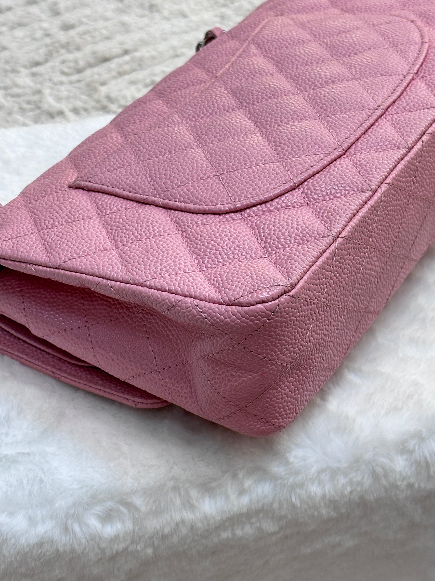 Chanel Medium Caviar Classic Double Flap Pink