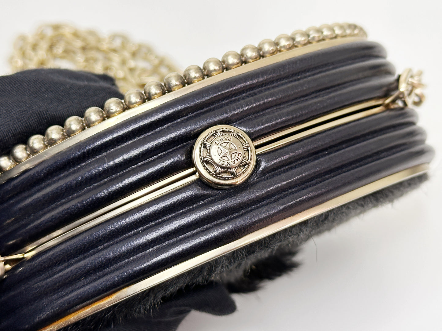 CHANEL 2014 PARIS-DALLAS MINAUDIERE CLUTCH 2018 holo card