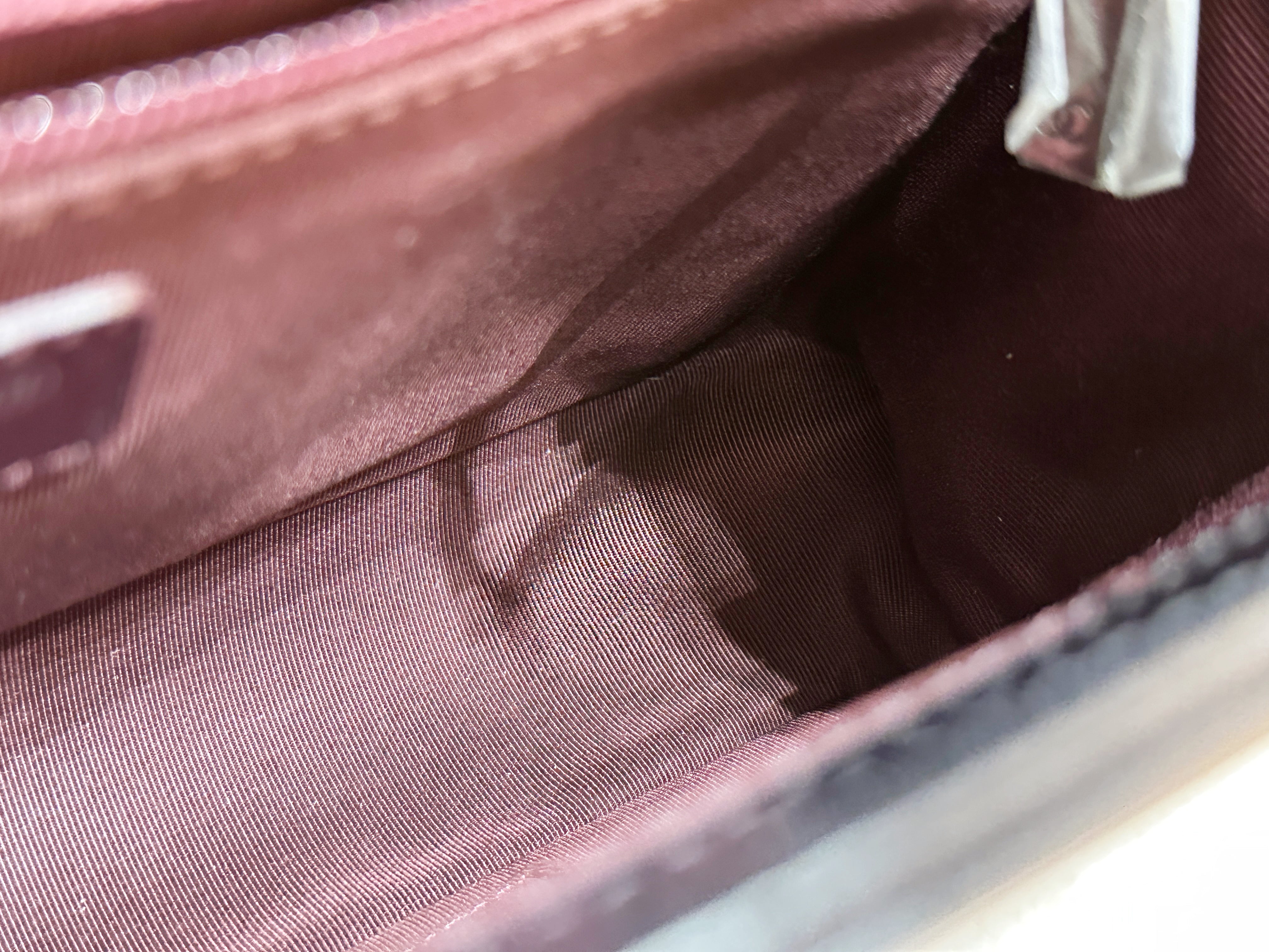 Chanel Boy Black Leather Chain Shoulder Bag 2099 holo card