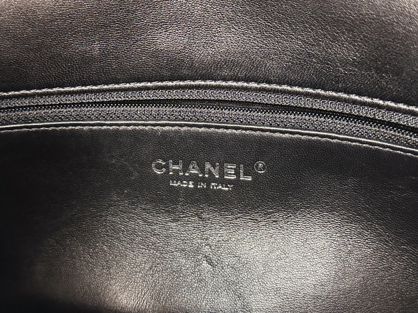 Chanel Medium Classic Flap Pop Art No. 5 Caption Comic Lambskin Black Multicolor Bag 2012 holo card