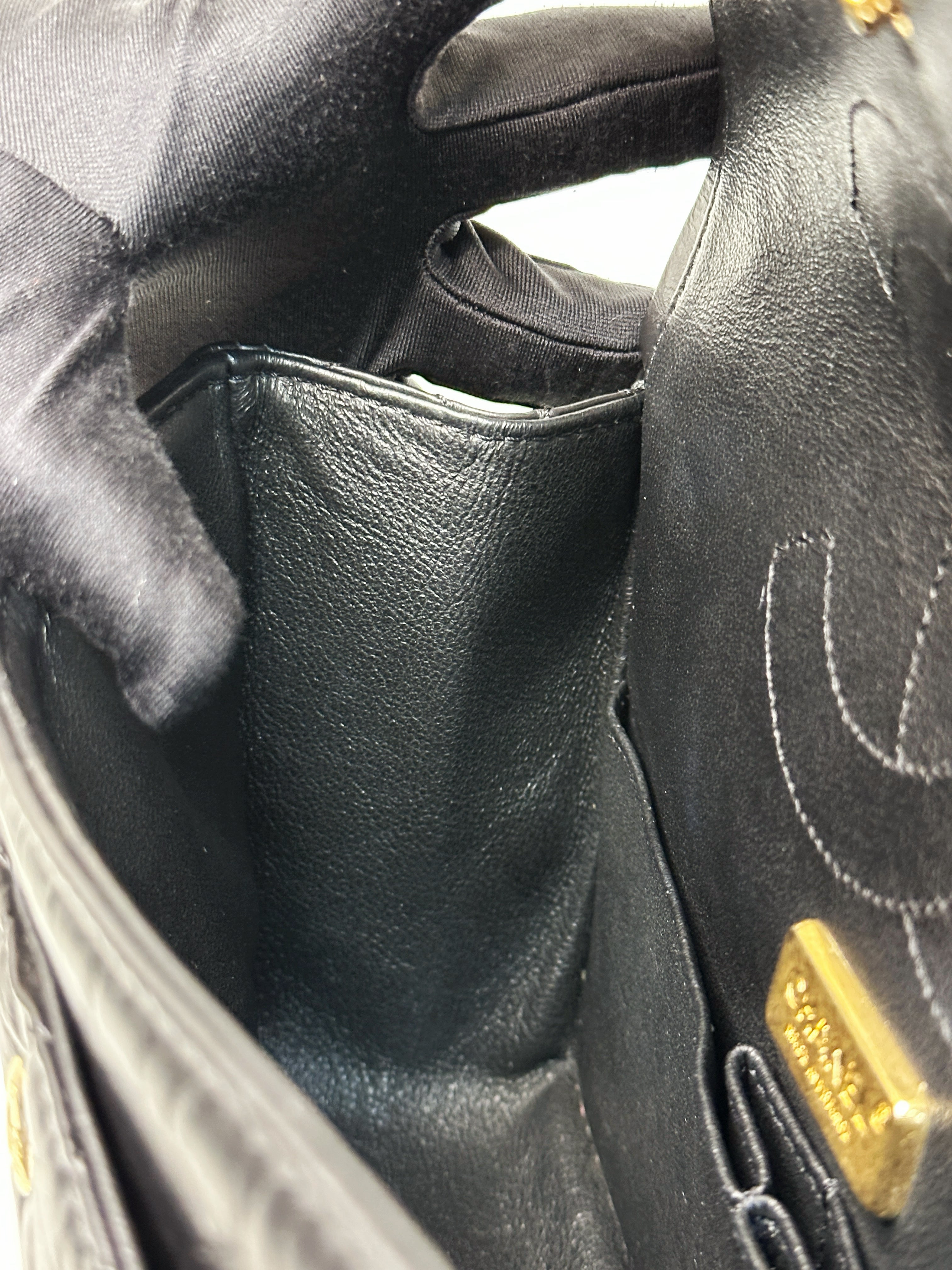 Chanel Small 2.55 Reissue Aged Calfskin Lucky Charms 225 Flap Black GHW