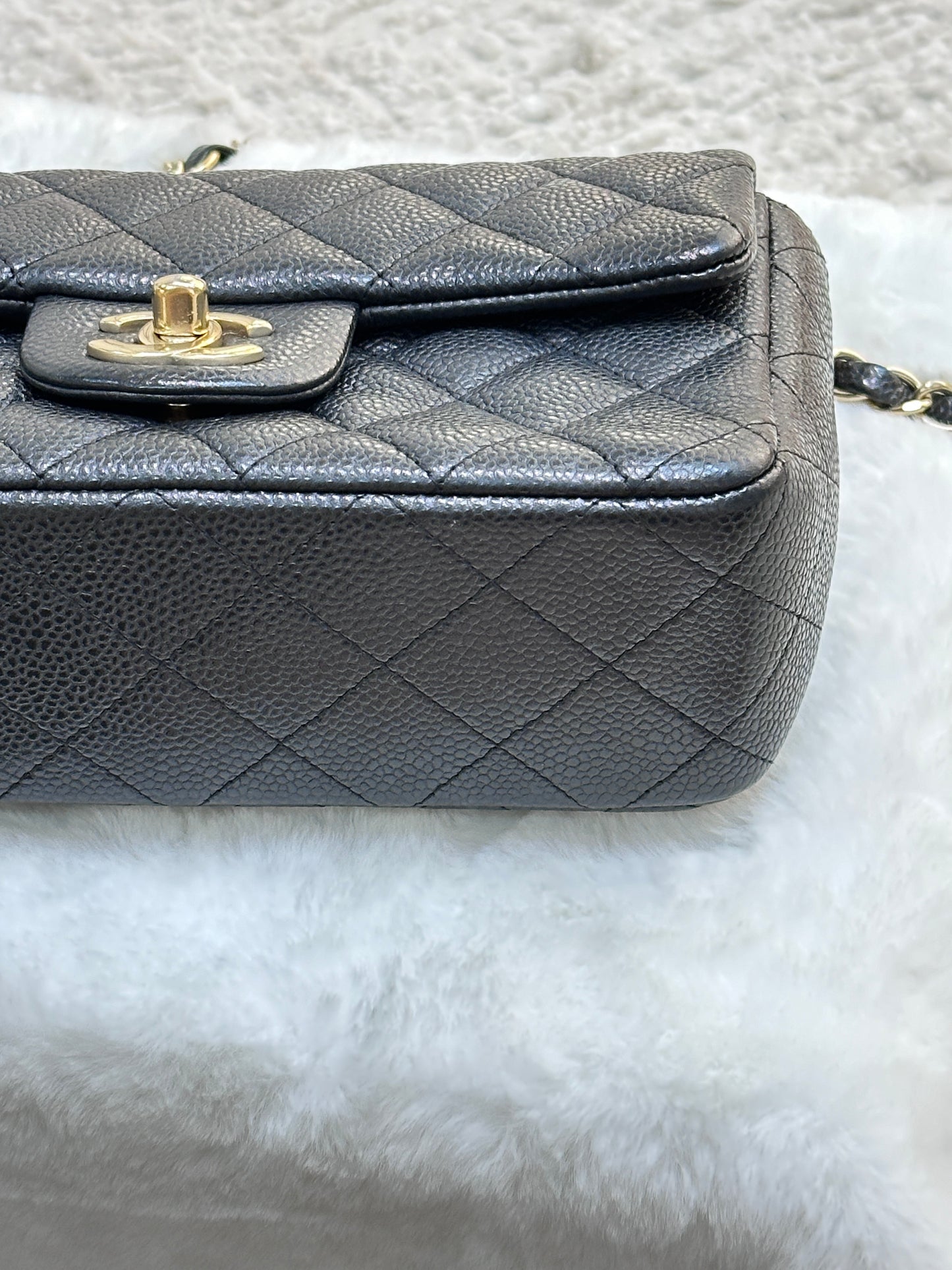 Chanel Classic Mini Rectangular Black Caviar