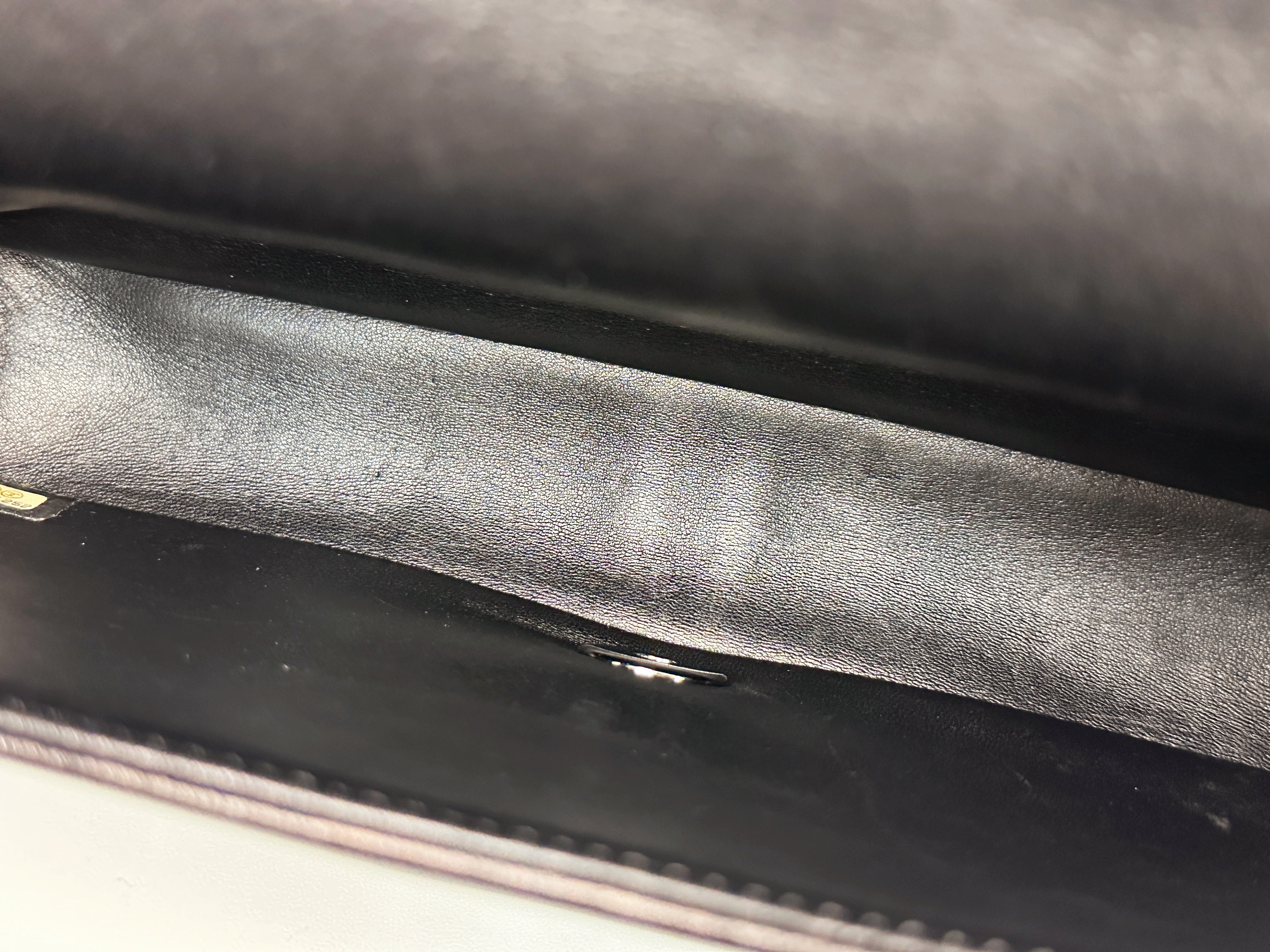 Chanel Medium Classic Flap Pop Art No. 5 Caption Comic Lambskin Black Multicolor Bag 2012 holo card