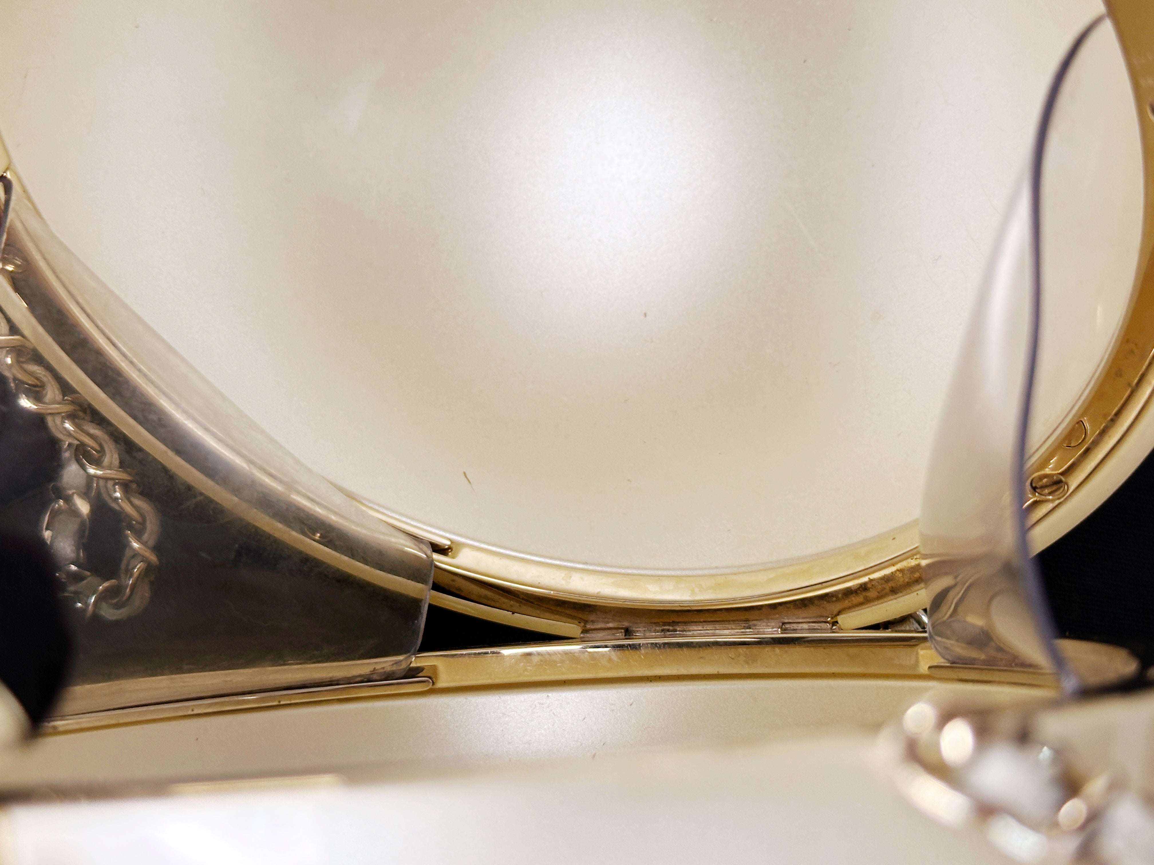 Chanel 15C Round Pearl Plexiglass Minaudiere