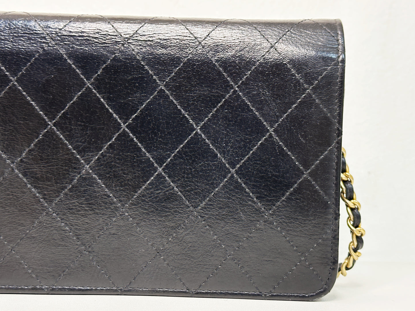 Chanel Golden Class Wallet on Chain Black 2650 holo card