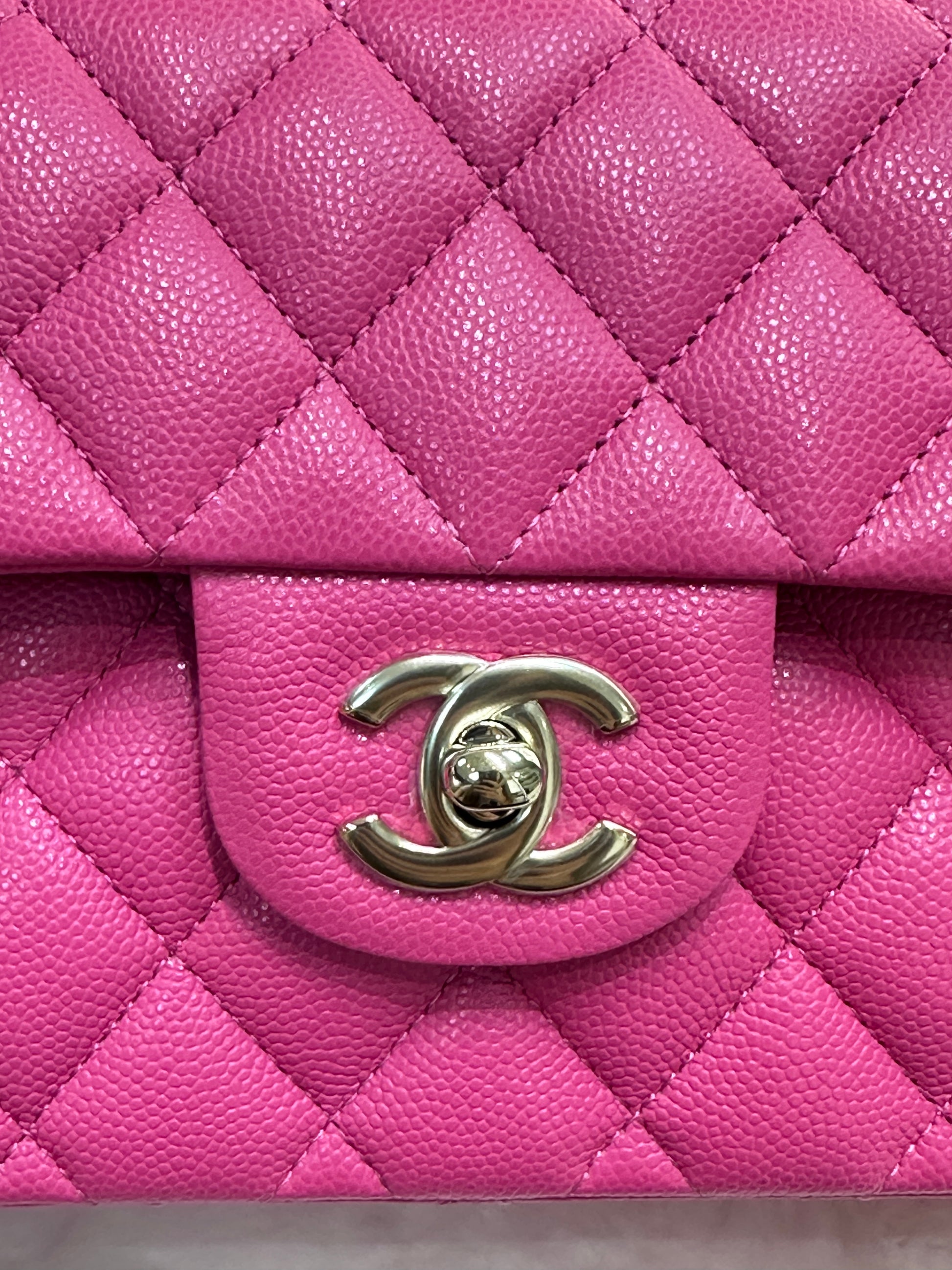Chanel Classic Quilted Small Double Flap 22K Hot Pink – Jemeryluxury