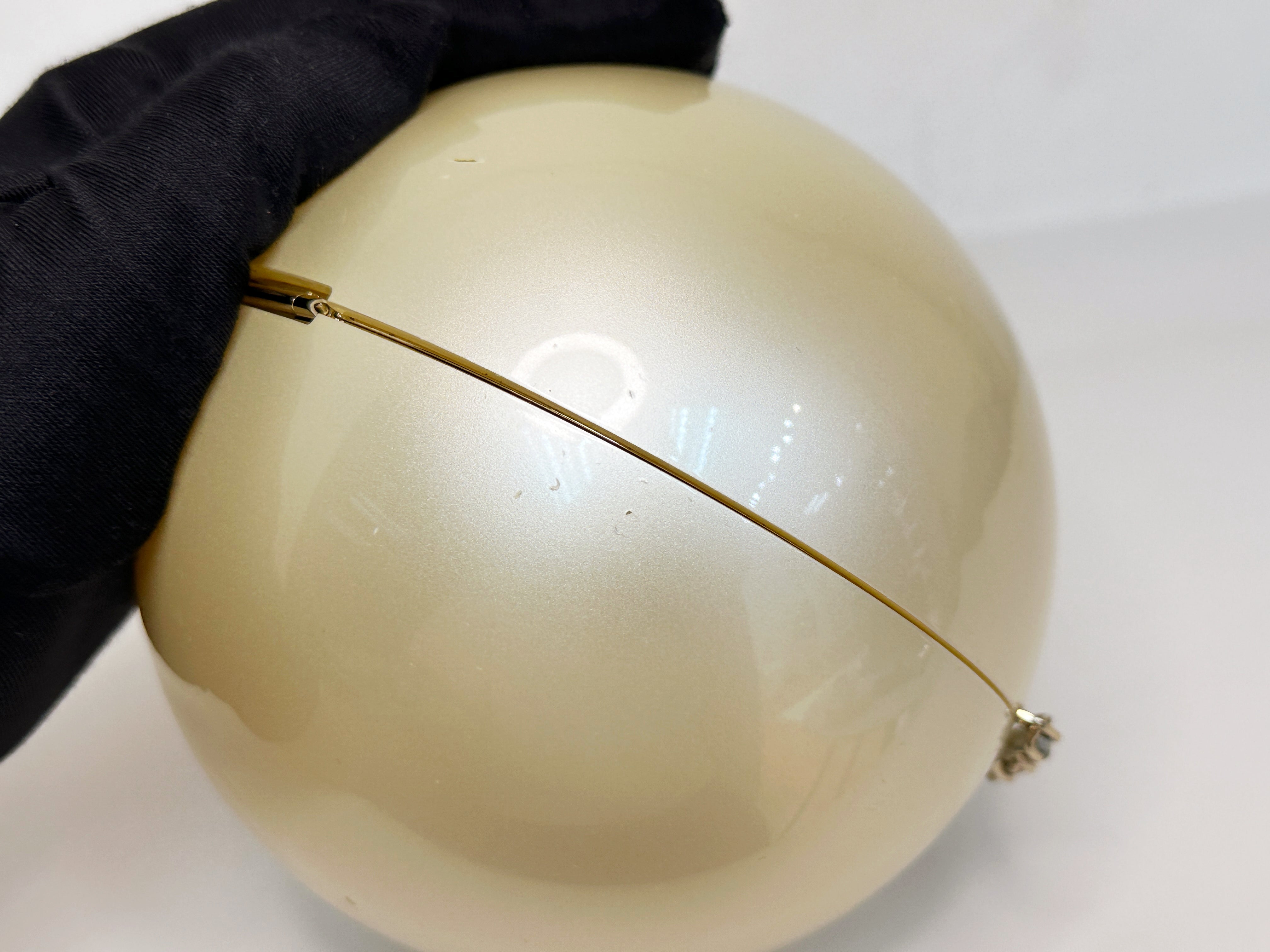 Chanel 15C Round Pearl Plexiglass Minaudiere