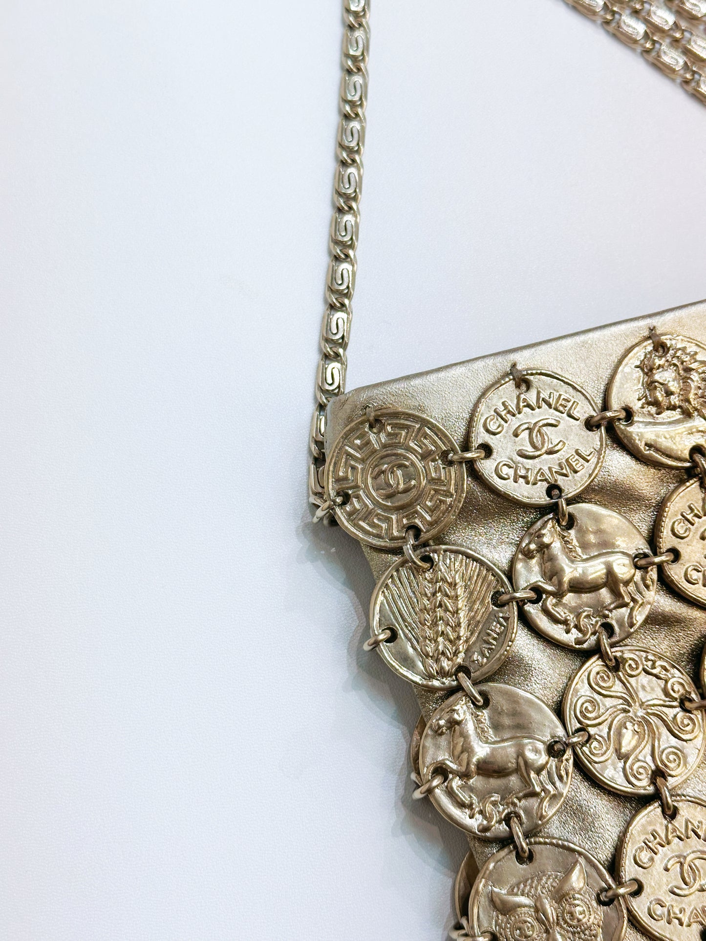Chanel 18C Gold Medal Evening in Greece Bag Style 2488 holo card