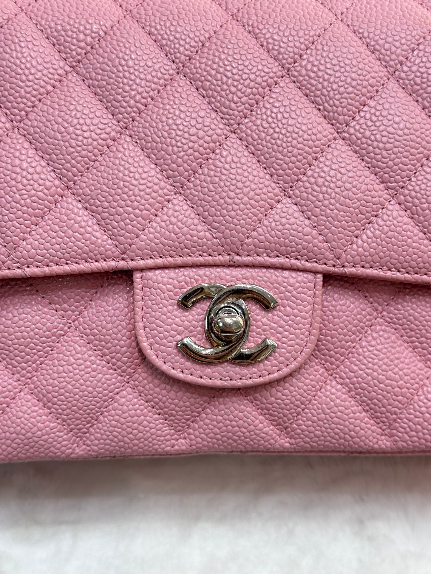 Chanel Medium Caviar Classic Double Flap Pink